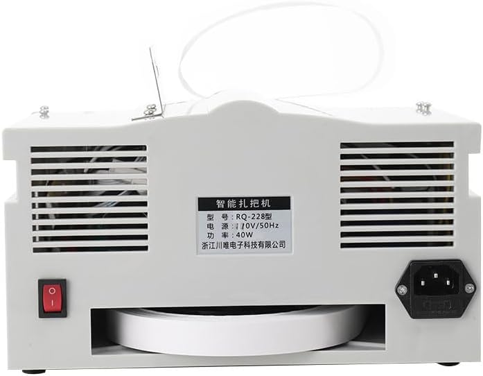 Intelligent Banknote Bundling Machine Currency Strapping Tool Currency Bundle Strapping for Bank Automatic Small Cross Binding Machine Paper Tape Money Strapping Bundling Money Packer 110V