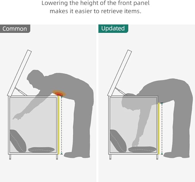 YITAHOME 260 Gallon Wicker Deck Box, XXL All-Weather Outdoor Storage Box, Extra Large Rattan Storage Bin for Patio Furniture, Outdoor Cushions, Pool Storage and Garden Tools (Brown)