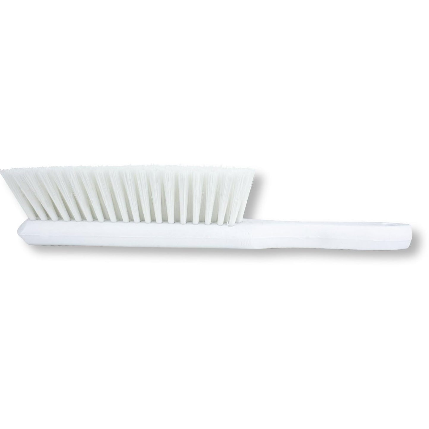 SPARTA Handheld Soft Counter Brush 8 Inch Bristle Span, Multi-Use Dust Brush with 5 Inch Handle for Tables, Countertops, and Delicate Surfaces, Polyester, White, (Pack of 6)