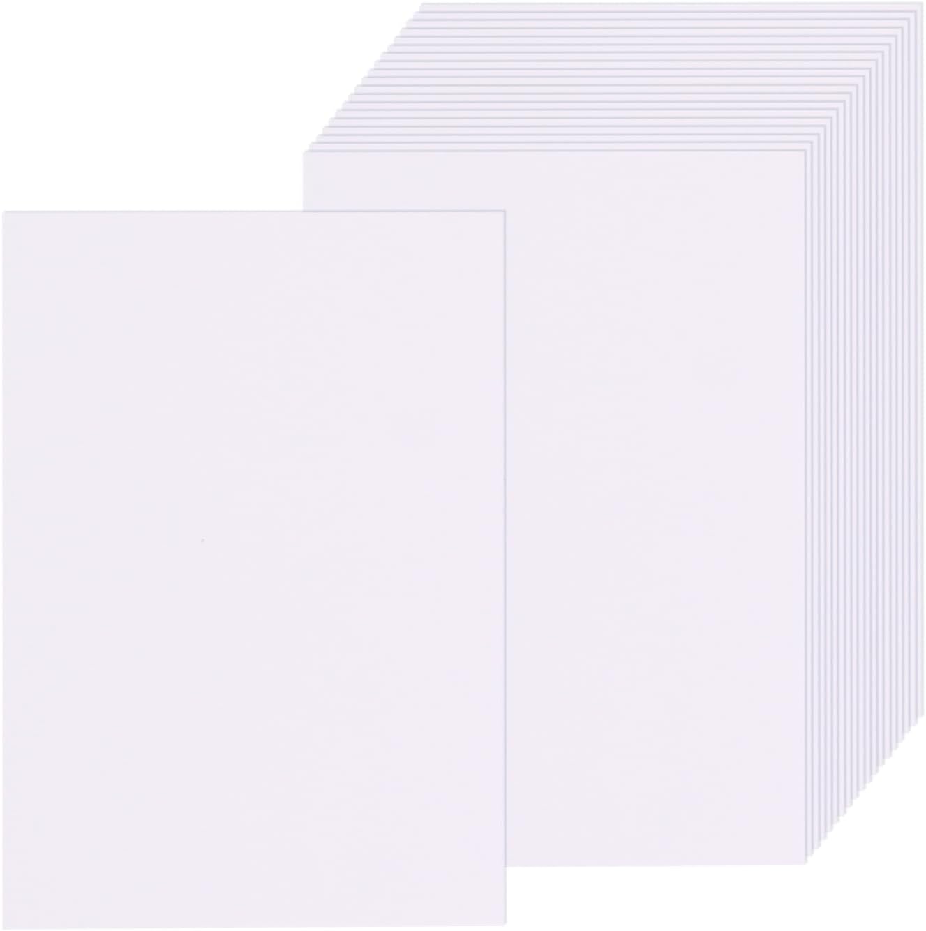50 Sheets White Cardstock Thick Paper 4 x 6, 250gsm/92lb Blank Heavy Cards Stock for Invitations, Printing, Postcards, Thankyou Cards, Index Cards, DIY Cards (White, 4 x 6 inch)