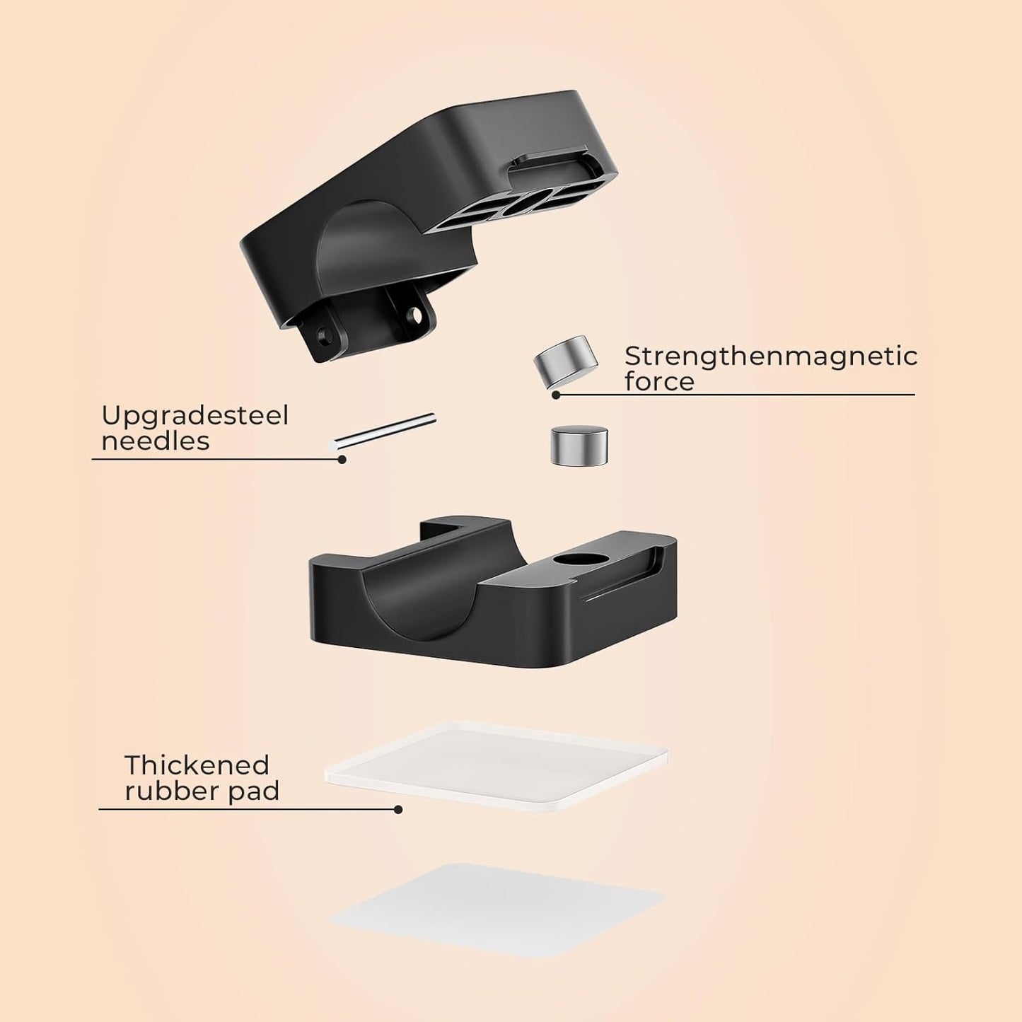 8 Pack Magnetic Cord Organizer Holder, Adjustable Cable Clips, Strong Adhesive Desk Cable Management Clips for Nightstand, Office, Car, Easy Open Design for Tidy Wire Organization