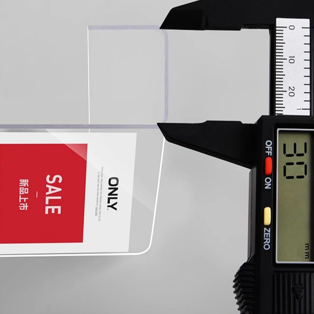 Acrylic Sign Holder Price Tag Displays Sign Holder Ads Display Stand for Retail Store Clothing Price (Vertical A5 148×210mm/ 5.83×8.27 inches)