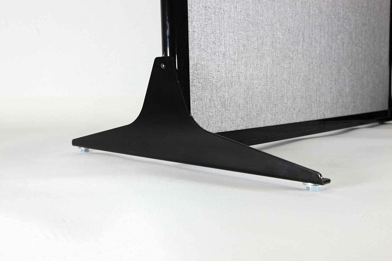 Versare Workstation Partition | Portable Wall Divider | Modern Office Cubicle | Free Standing Privacy Screen | Flexible Work Space | 99" x 70" Lime Green Fabric Panels