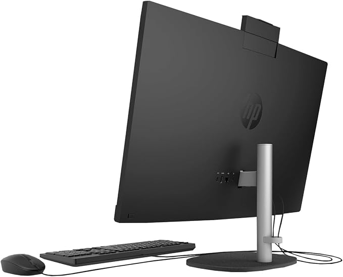 HP 27" FHD Touchscreen Business All-in-One Desktop Computer, Intel 12-Core Ultra 7 155U (Beats i7-1355U), 64 GB DDR5 RAM, 1 TB SSD, Intel Iris Xe Graphics, Wired KB & Mouse, Wi-Fi 6, Windows 11 Pro