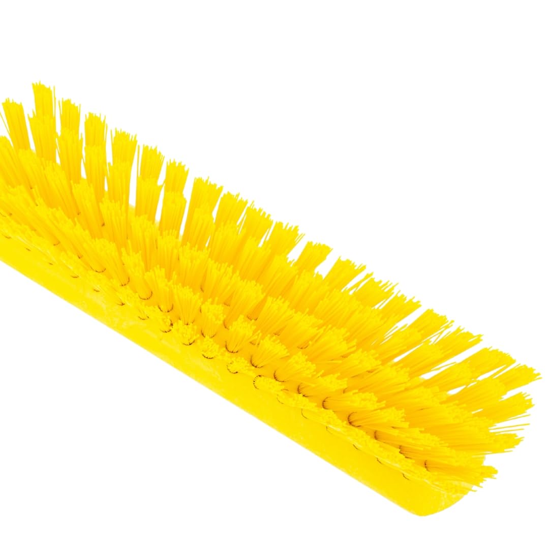 SPARTA Handheld Soft Counter Brush 8 Inch Bristle Span, Multi-Use Dust Brush with 5 Inch Handle for Tables, Countertops, and Delicate Surfaces, Polyester, Yellow