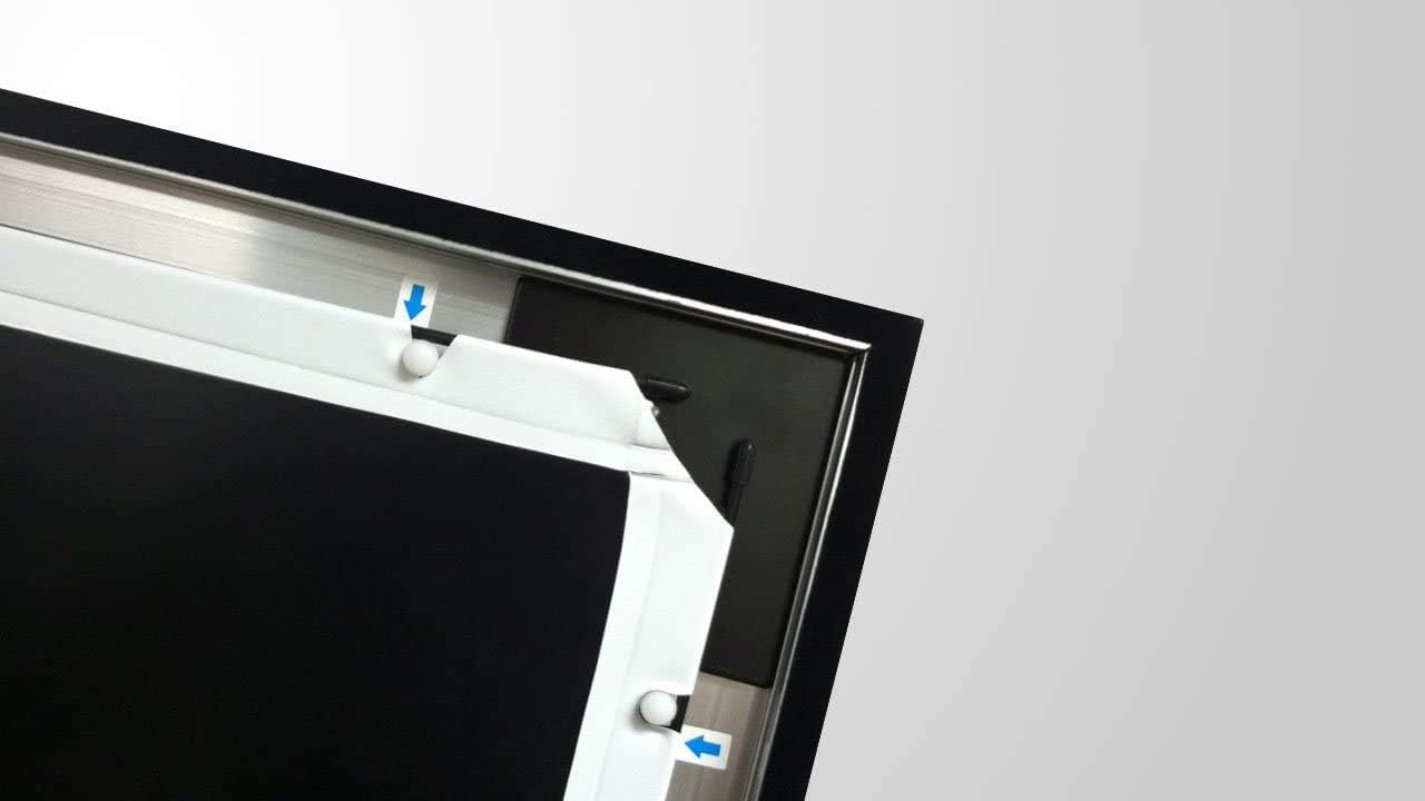 Silver Ticket Products STR Series 6 Piece Home Theater Fixed Frame 4K / 8K Ultra HD, HDTV, HDR & Active 3D Movie Projection Screen, 2.35:1 Format, 138" Diagonal, Grey Material STR-235138-G