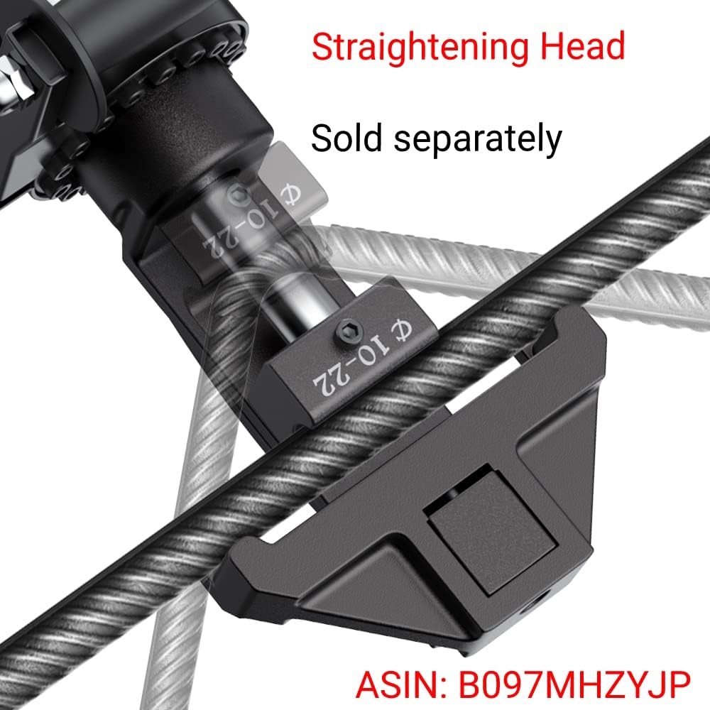 Anbull 1500W Electric Rebar Bender,Hydraulic Rebar Bending Machine Bending up to 1 Inch #8 25mm Rebar with an Extra Set of 10-18mm #3 - #6 Rebar Bending Head, Bending Angle 90 Degrees or Greater