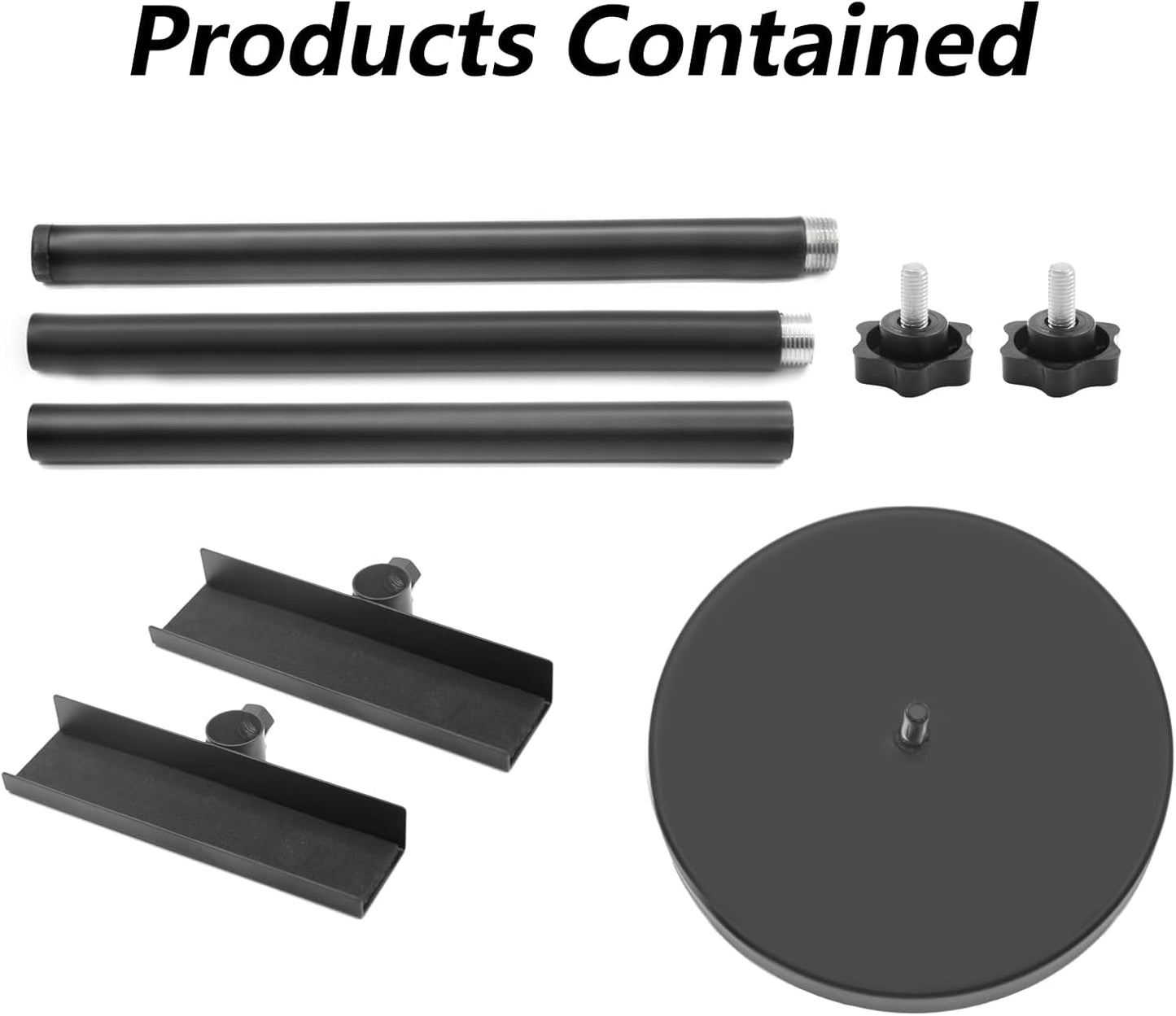 Adjustable Tabletop Easel Stand, Metal Easels for Display, Picture Stands for Display, Heavy Duty Round Base, Larger Non-slip Pads, for Picture, Artwork, Photos,Signs(18in)