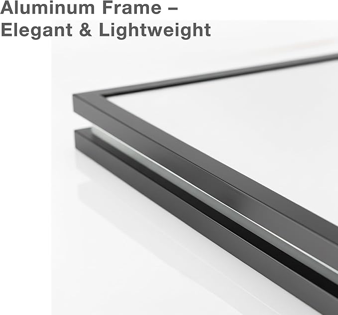 12x16 Magnetic Whiteboard with Stand – Includes Weekly & Monthly Planner Sheets – Desktop Dry Erase Board with Black Frame, 3 Markers, Eraser, Magnets & Wall Mount Kit