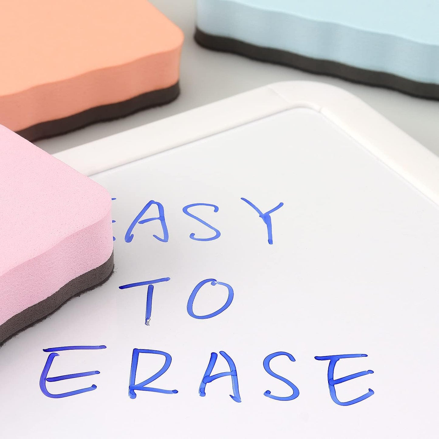 Tamaki Magnetic Whiteboard Eraser, Dry Eraser Erasers, Dry Erasers for White Board, Whiteboard Erasers for Kids, 6 Colors (6 Pack, Pastel Wavy)