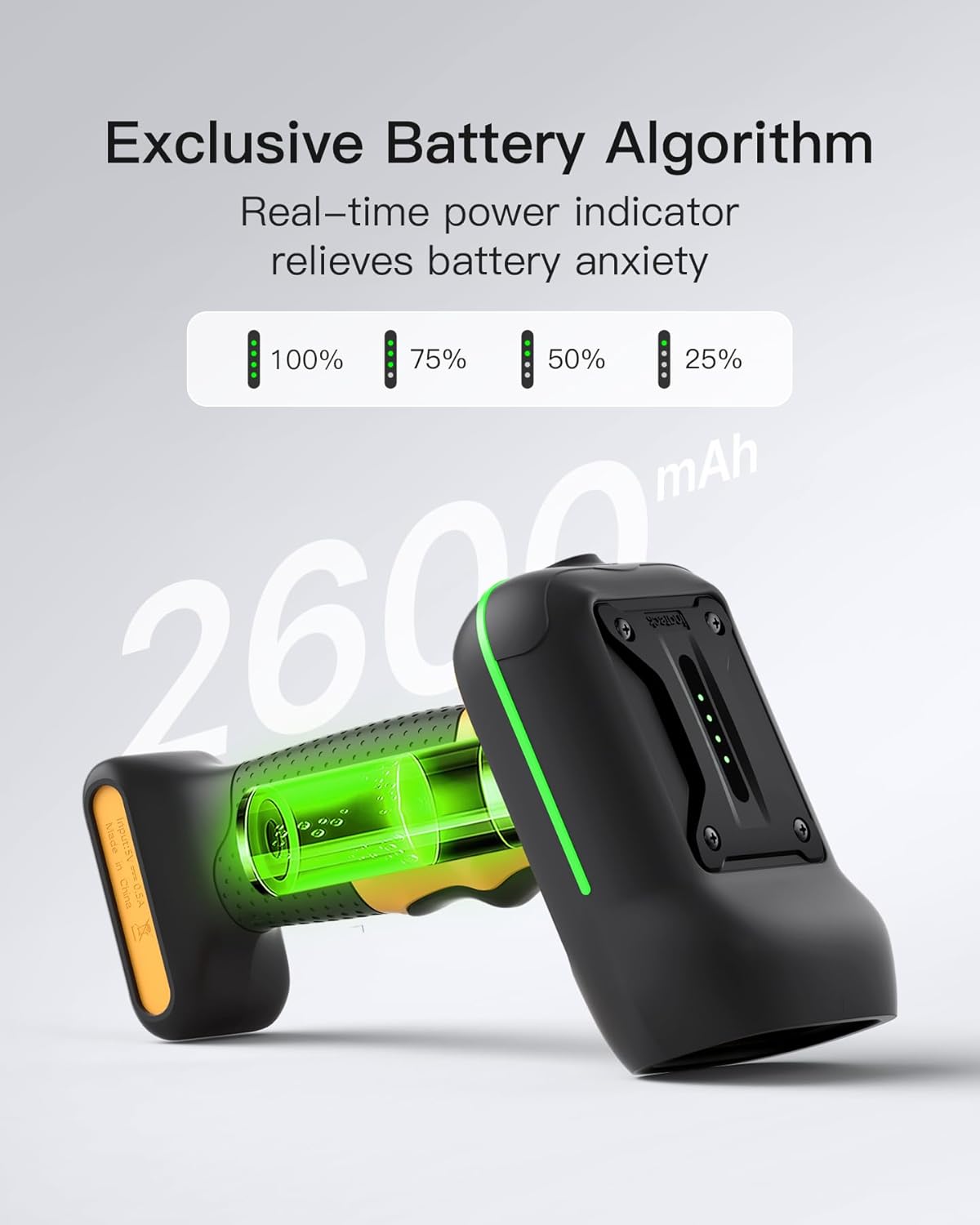 Inateck Industrial Barcode Scanner Bluetooth, 1D Scanner Wireless with IP67 Waterproof and Dustproof, Handscanner with App & SDK,BCST-61