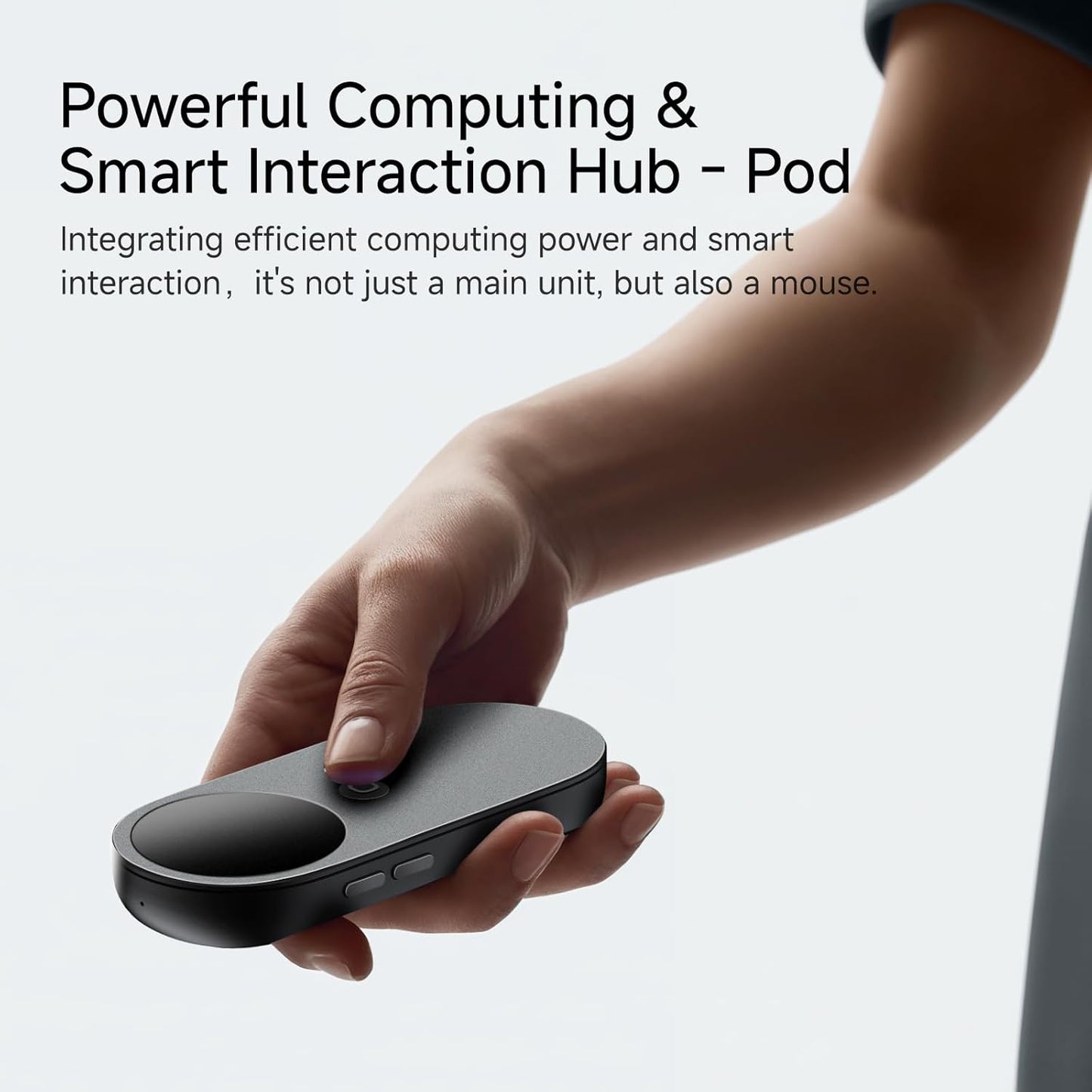 INAIR Pod|AR Glasses Dual-Function Host Unit & Mouse | 6-Screen Expansion | PC Streaming | 3DoF Spatial Hovering Technology (Anti-Dizziness) for Entertainment & Office Work