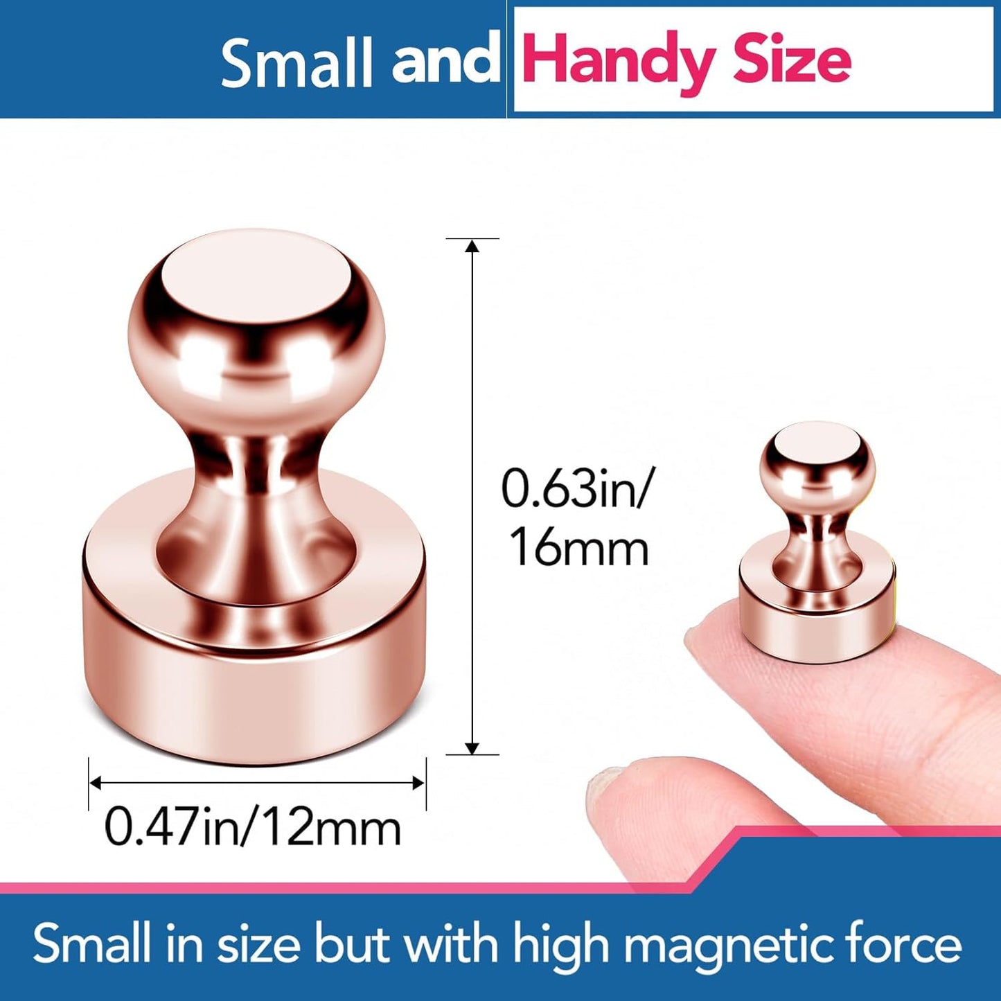 LOVIMAG Fridge Magnets, 18Pcs Cute Magnets for Refrigerator Strong Fridge for Whiteboard, Small Neodymium for Pink Magnet for Decorative Magnet,Kitchen, Office, School, Map