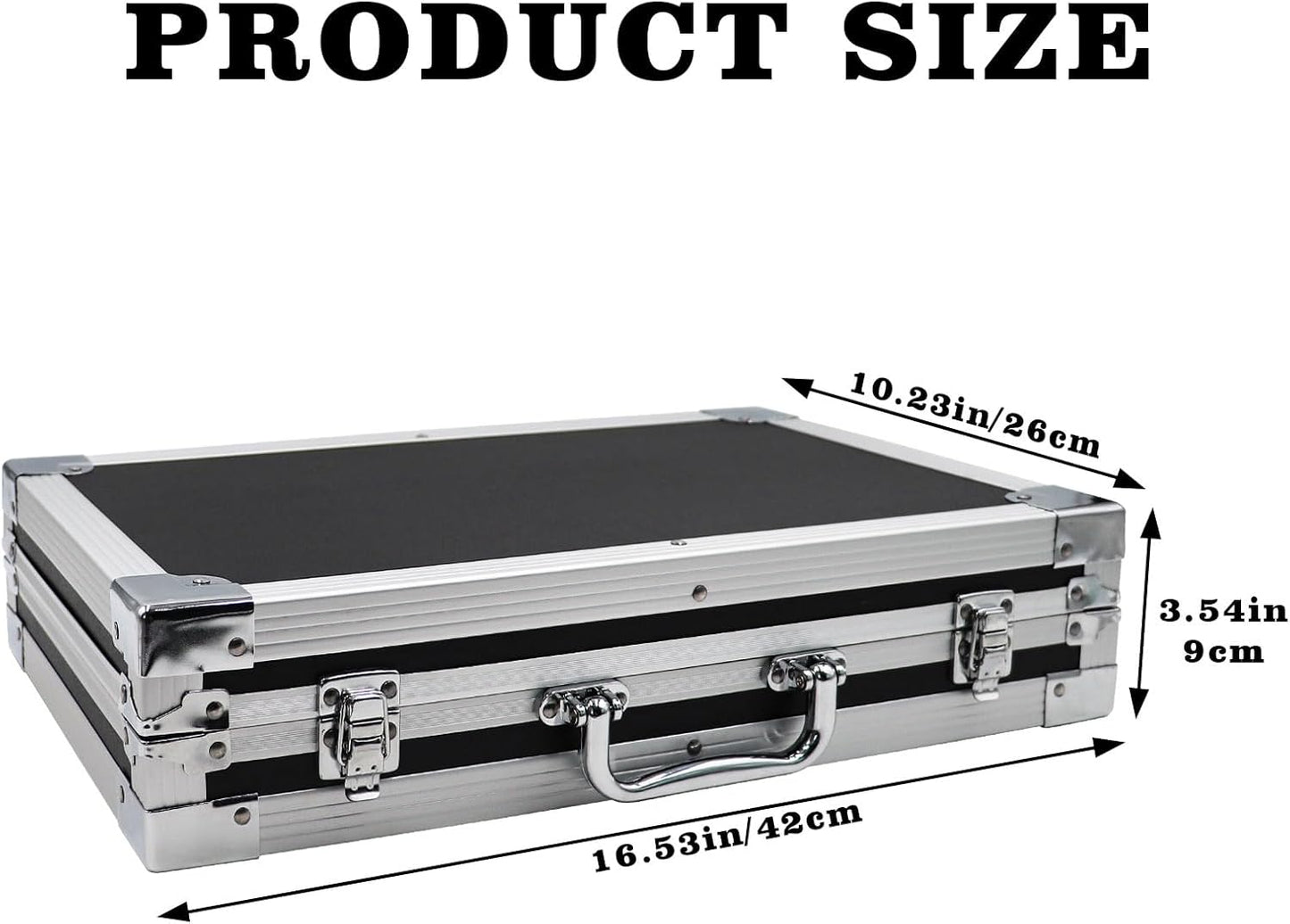 Large Cash Box with Money Tray, Lockable Money Box for Cash, Large Cash Organizer with 5 Compartment Spring-loaded Cash Trays and 4 Coin Trays