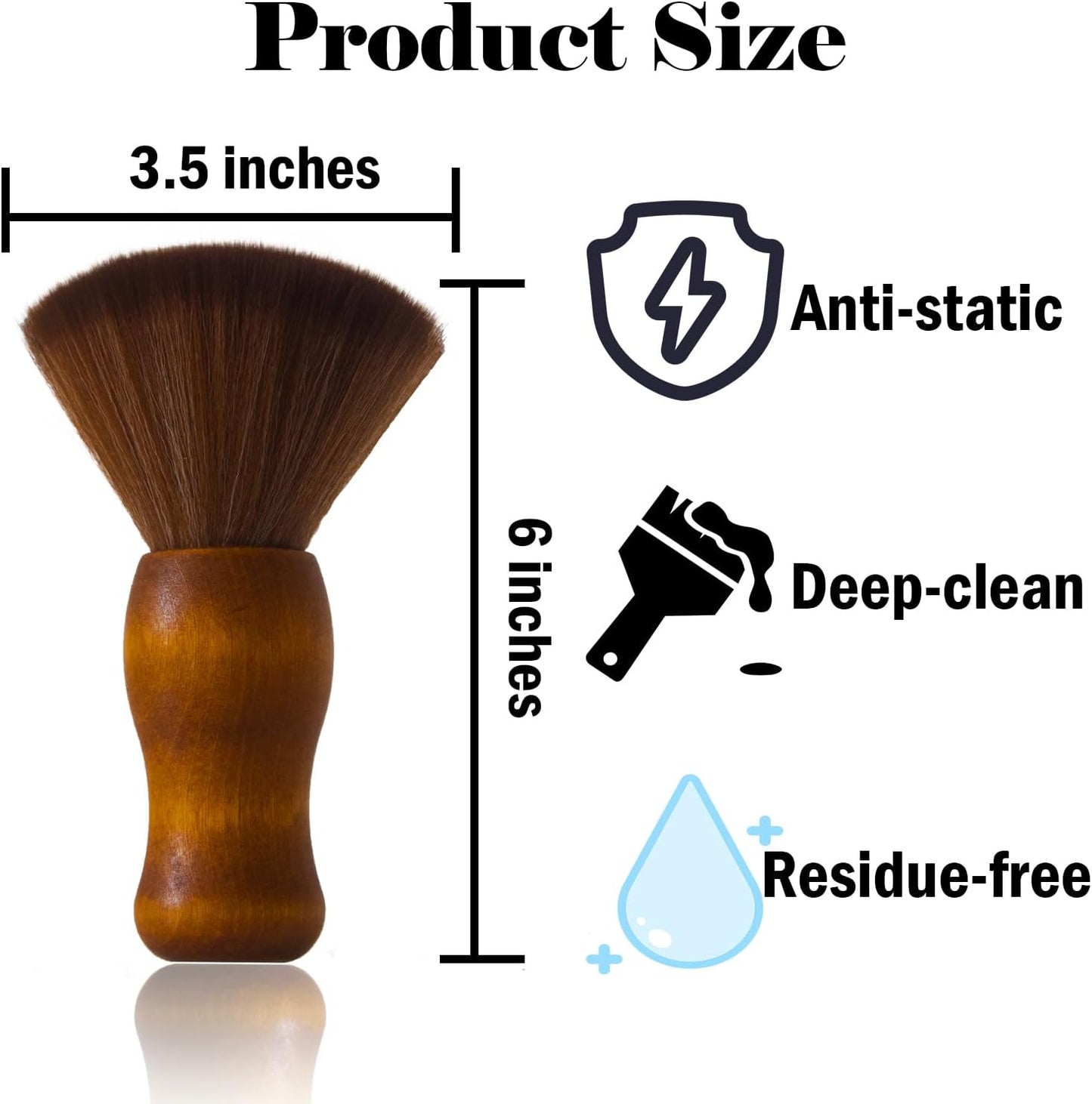 Turntable Vinyl Record Brush, Anti-Static Dust Record Cleaning Brush for Vinyl Albums LP CD Cartridge (Brown)