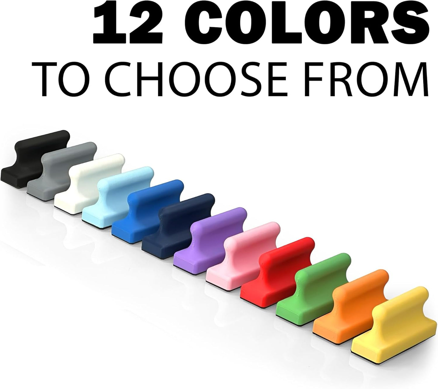 Glassboard Studio Mega Magnets - Neodymium - Heavy Duty, Colorful, Ergonomic, Ideal for Crafting, Quilting, and as Magnetic Knife Holders (12, Navy Blue Pawn)