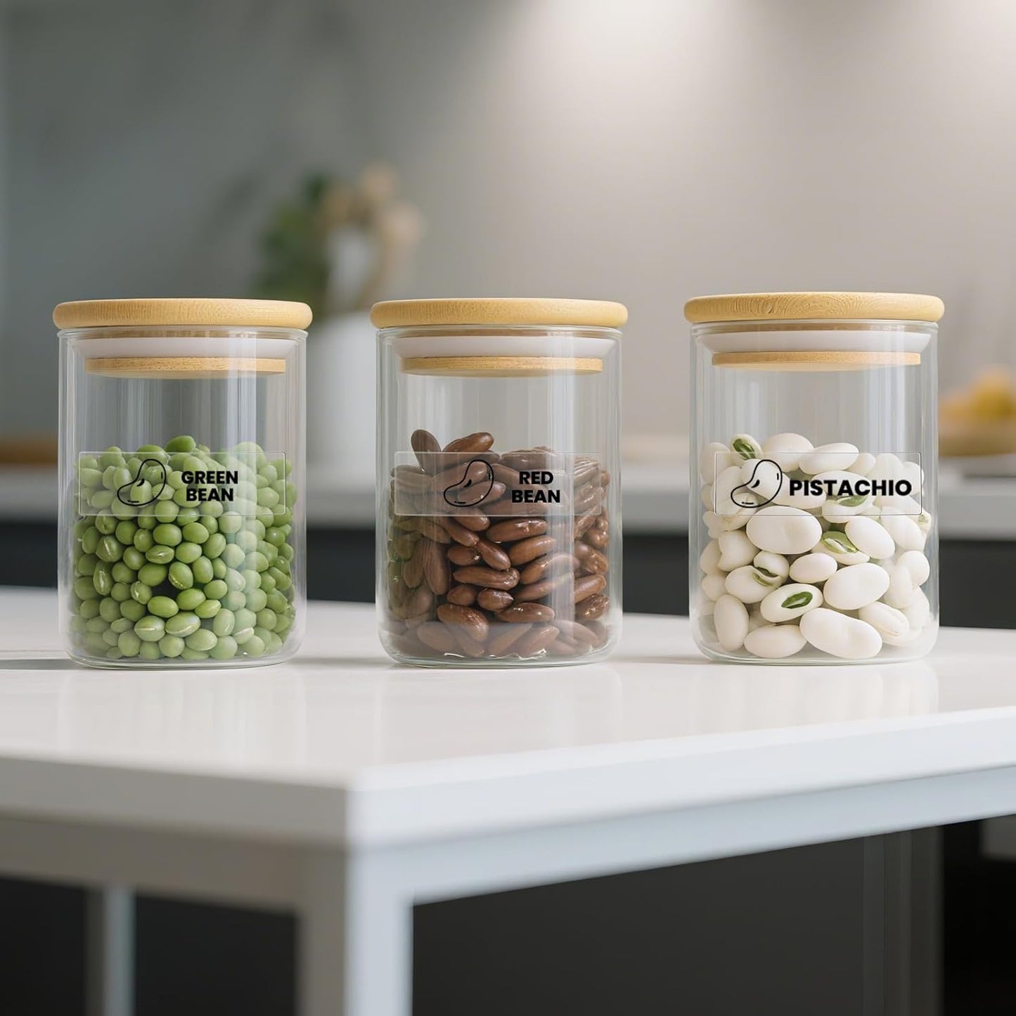 Transparent Thermal Labels 1 x 3 Inch Self-Adhesive Printer Clear Stickers Vinyl Waterproof Roll Decals Rectangle Postage Tags for Address Barcodes DIY Logo Business 300 PCS