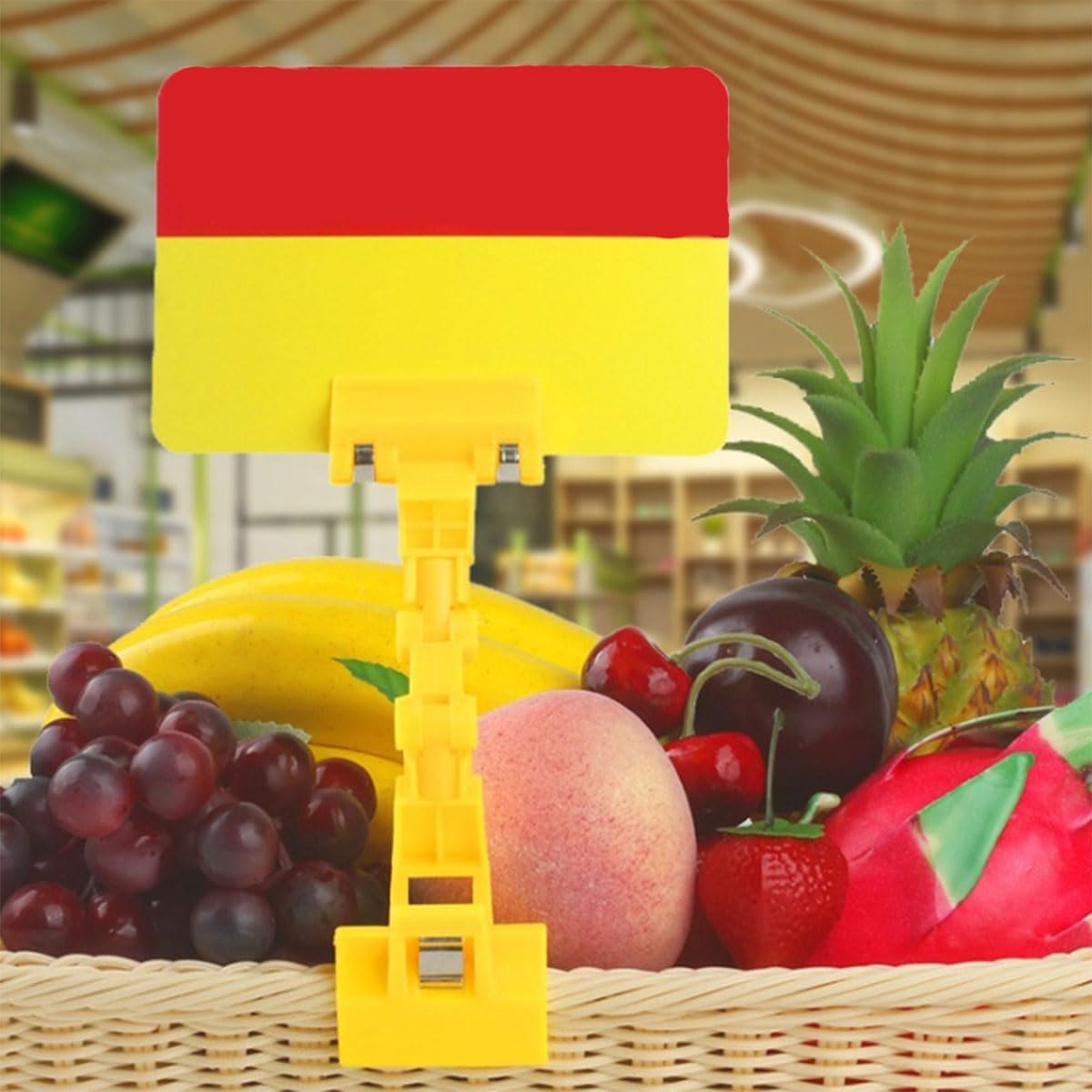 5pcs Sign Clips Clip Holder Sign Holder Clip Paper Holder for Table Top Clip On Sign for Paper Holder Computer Monitor Handy Artist Supplies Holder(5pcs Yellow)