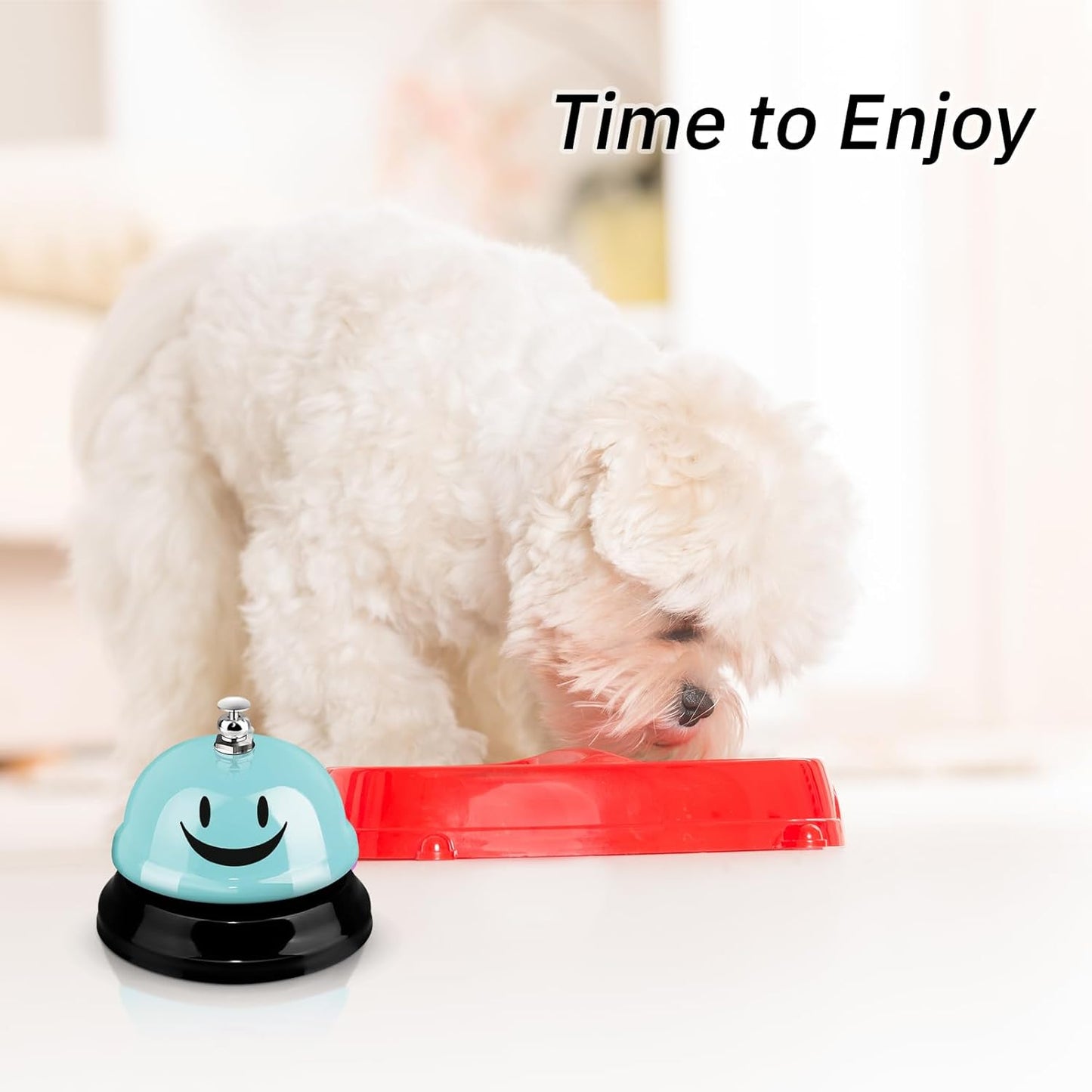 Hotop 3 Pcs Desk Bell for Service Funny Front Desk Smile Face Metal Ringer Call Bell for Kitchen Hotel Restaurant Classroom(Smile Face,Macaron Pink, Blue, Purple)