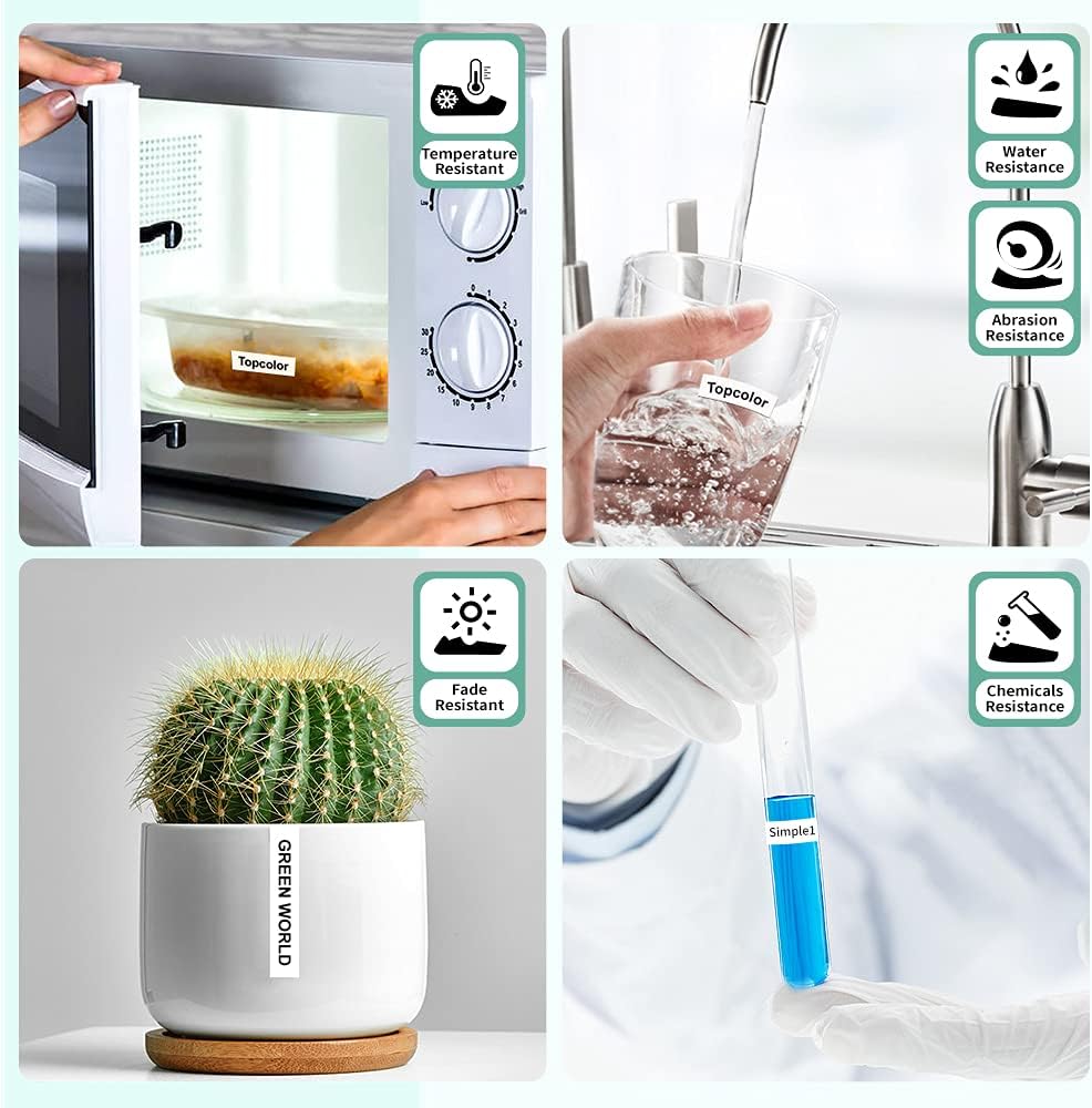 6-Pack Tz 18mm 0.7" Laminated Tape Compatible for Brother Tze-141 Tze-241 Tze-441 Tze-541 Tze-641 Tze-741 P Touch Tze 3/4 Inch Tape for PTD410 PTD400 PTD610BT PTD600 PTP750W PTP710BT