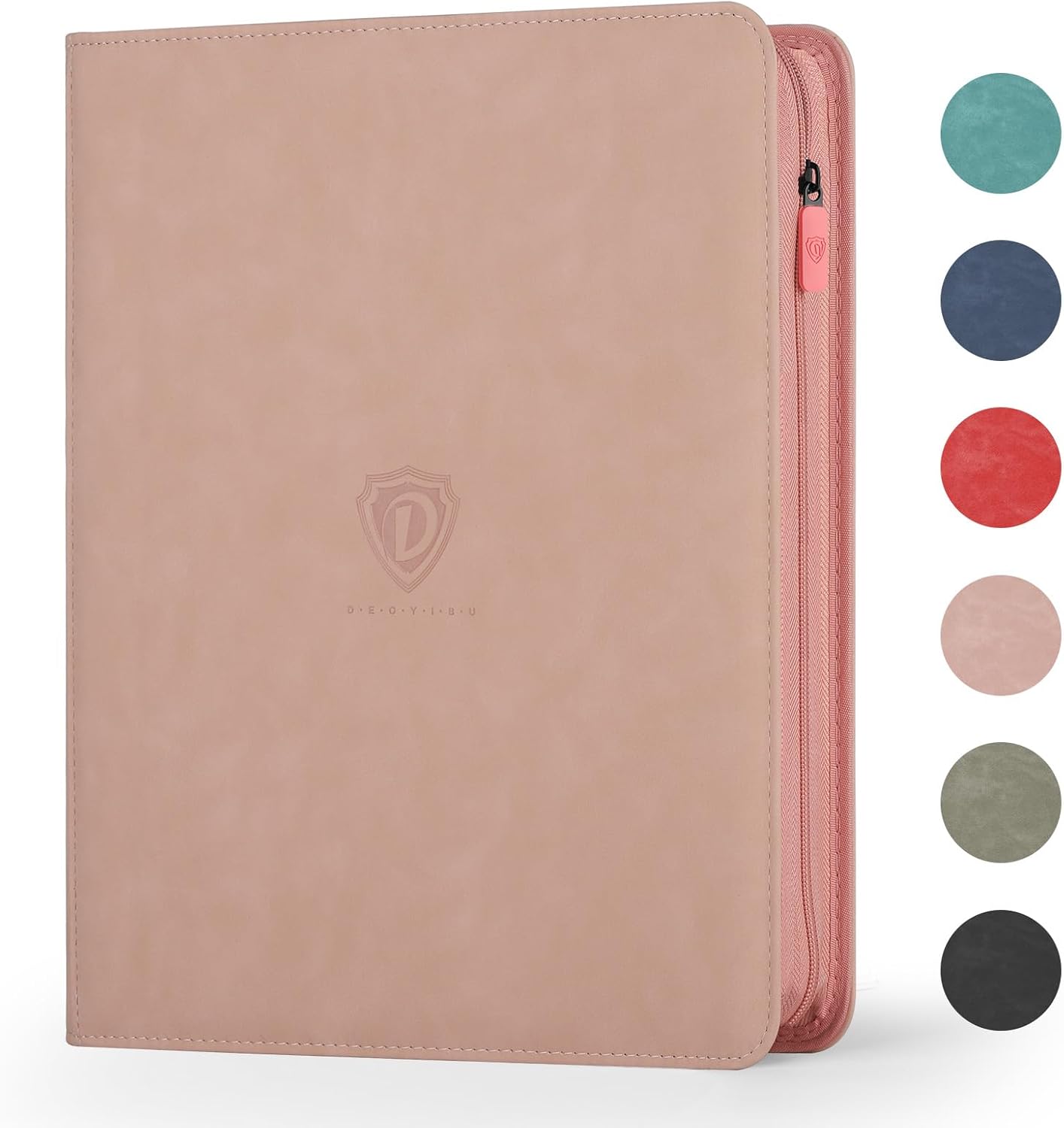 Card Binder with 1024 Cards,16 Pocket Trading Card Binder Includes 32 Page Storage Sleeves,Collection Card Album,Card Holder to Organize and Protect Cards,Pink