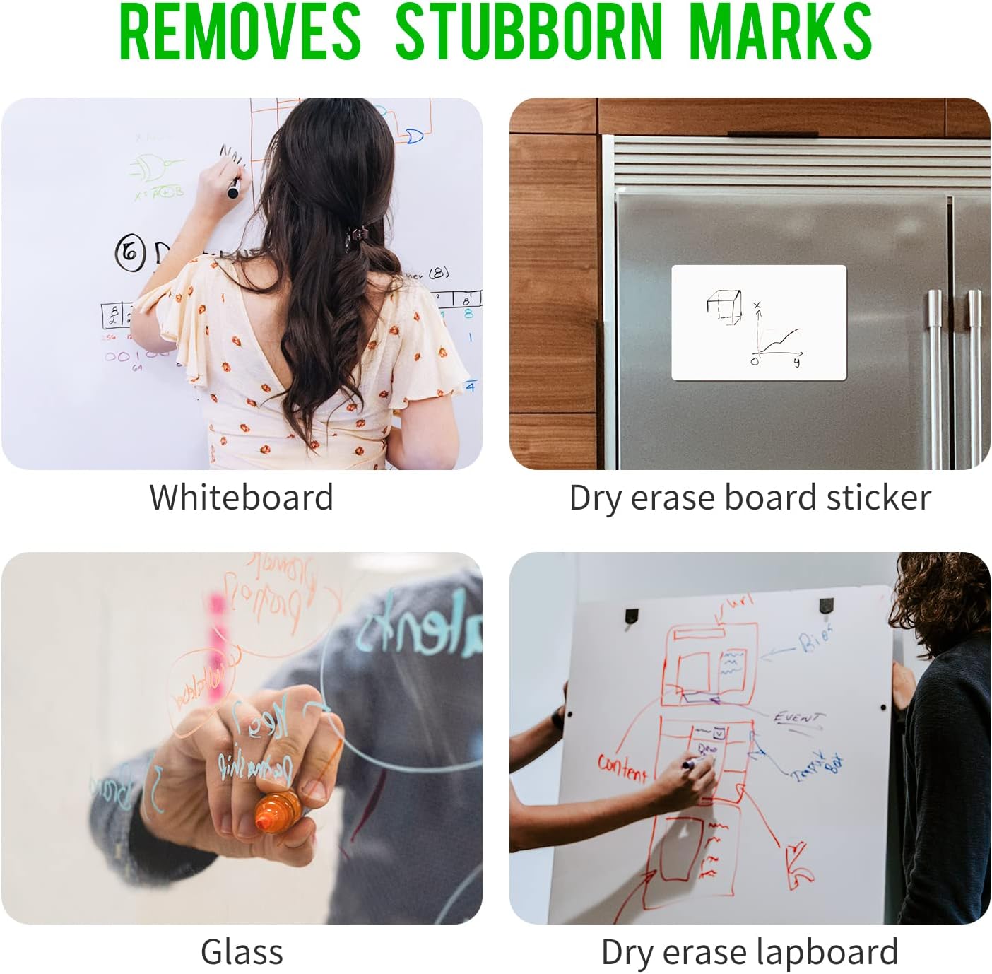loukin Non-Toxic Whiteboard Cleaner, 8.5 fl oz Dry Erase Board Cleaner, Whiteboard Cleaning Spray with Cloth, Removes Stubborn Marks from Whiteboards