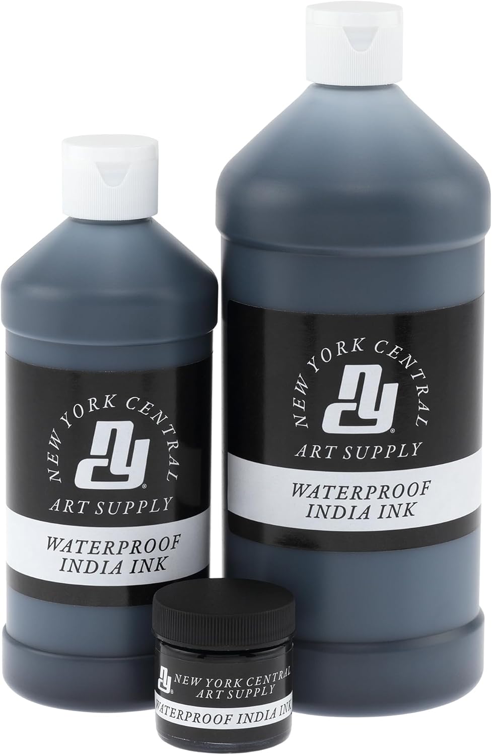 New York Central® India Ink 16oz Bottle - Make an Impact with Matte Black India Ink, Perfect for Artists, Calligraphy, Illustrations, & More!