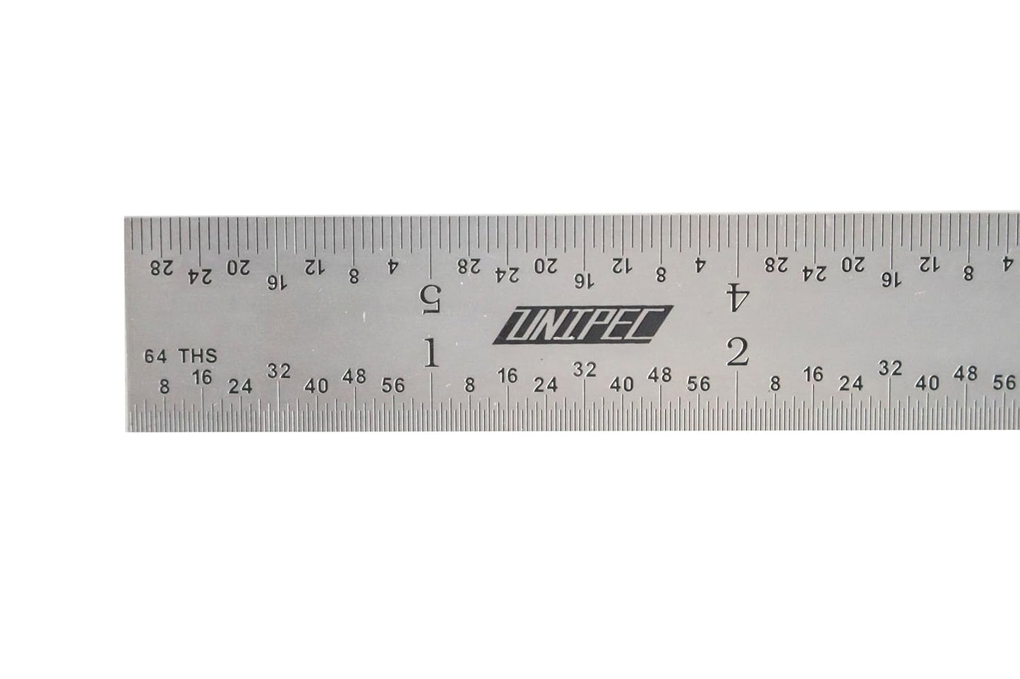 6 Inch Precision Rule, 4R (8ths, 16ths, 32nds, 64ths), Made in US, Metal Working and Fabrication, Carpentry, Woodworking and More (Rigid, 6 Inch)