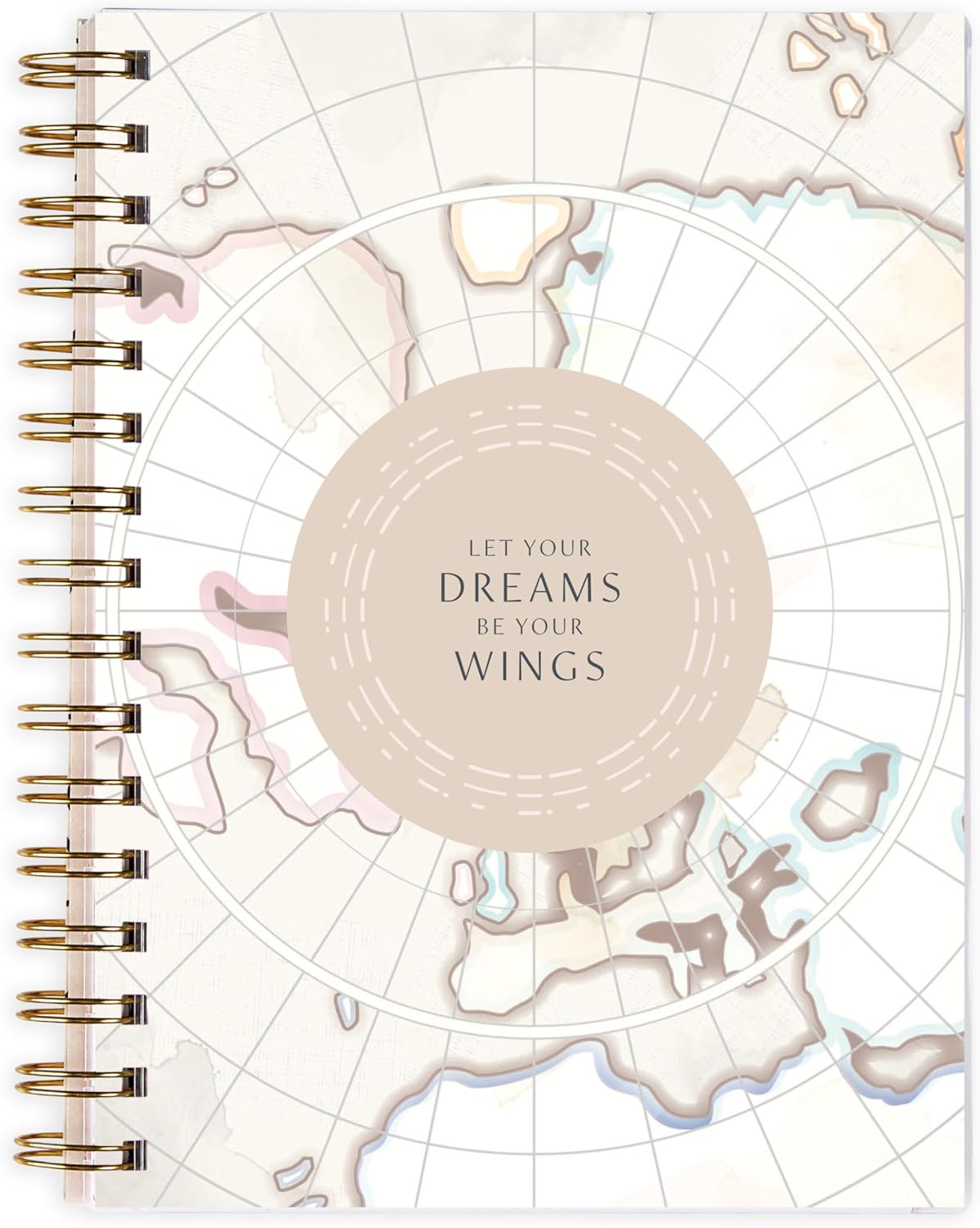 Inspired by Erin Condren Soar A5 Travel Journal, Portable Vacation Planner & Travel Journal in One, Soar Cover Design with Organized Trip Planning Interior Layout