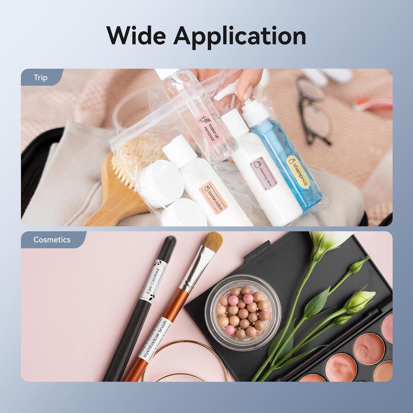 NIIMBOT D11 New Version Label Maker Machine with Tape,300DPI Bluetooth Label Printer, Portable Thermal Printer,Sticker Maker for Organizing Home Office School,Full Black