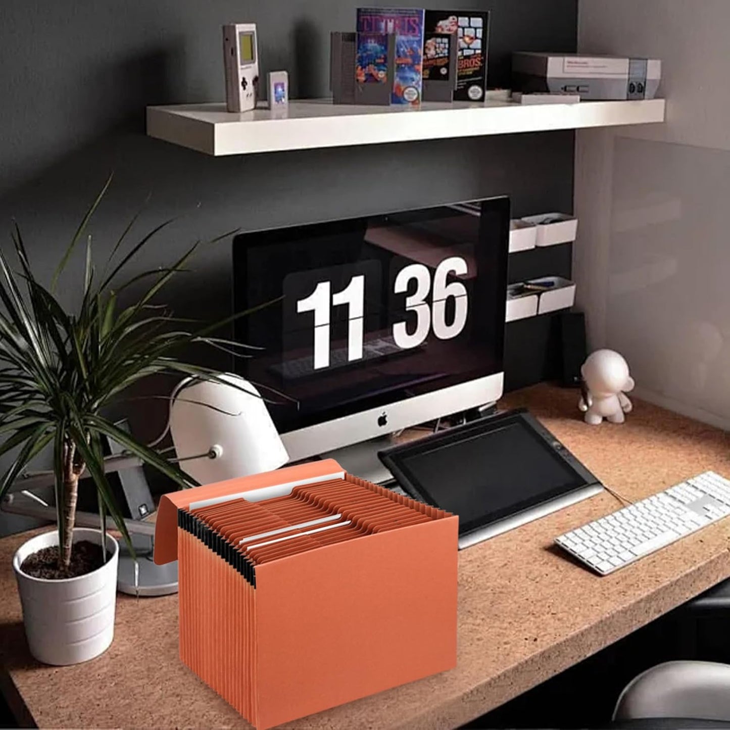 3 Packs Heavy Duty Expanding File Folder Organizer,21 Pockets Accordion File Organizer,A-Z,1/3 Cut Tabs,Letter Size,17.5Inch Expansion