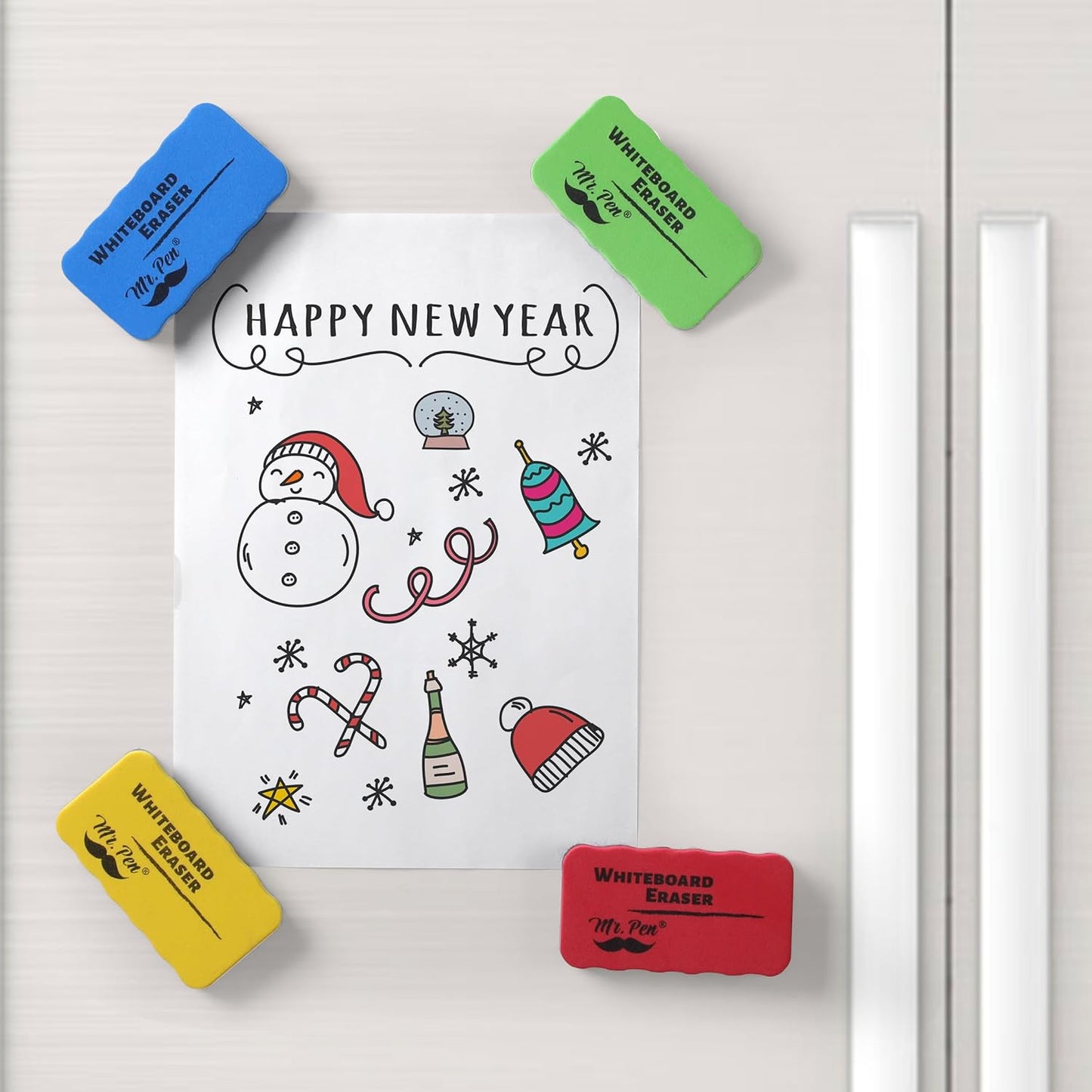 Mr. Pen- White Board Erasers, 8 Pack, Vibrant Colors, Magnetic Dry Erase Eraser, Whiteboard Eraser, Back to School Supplies