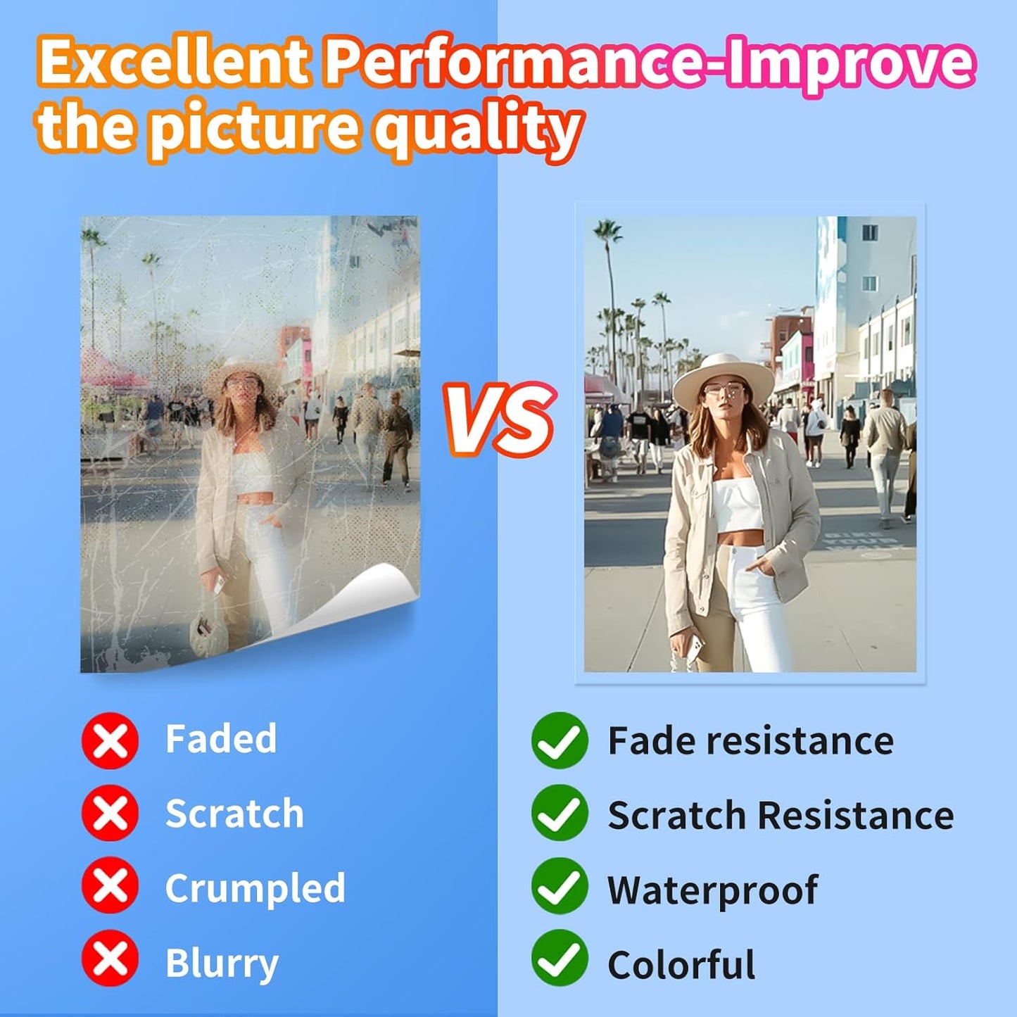 Uinkit Self-Adhesive Laminating Sheets, 4Mil 10 PCS 8.7 x 12.2 Inches Clear Self Sealing Laminating Sheets, Suitable for 8.5x11 inches Letter Size, No Machine Needed