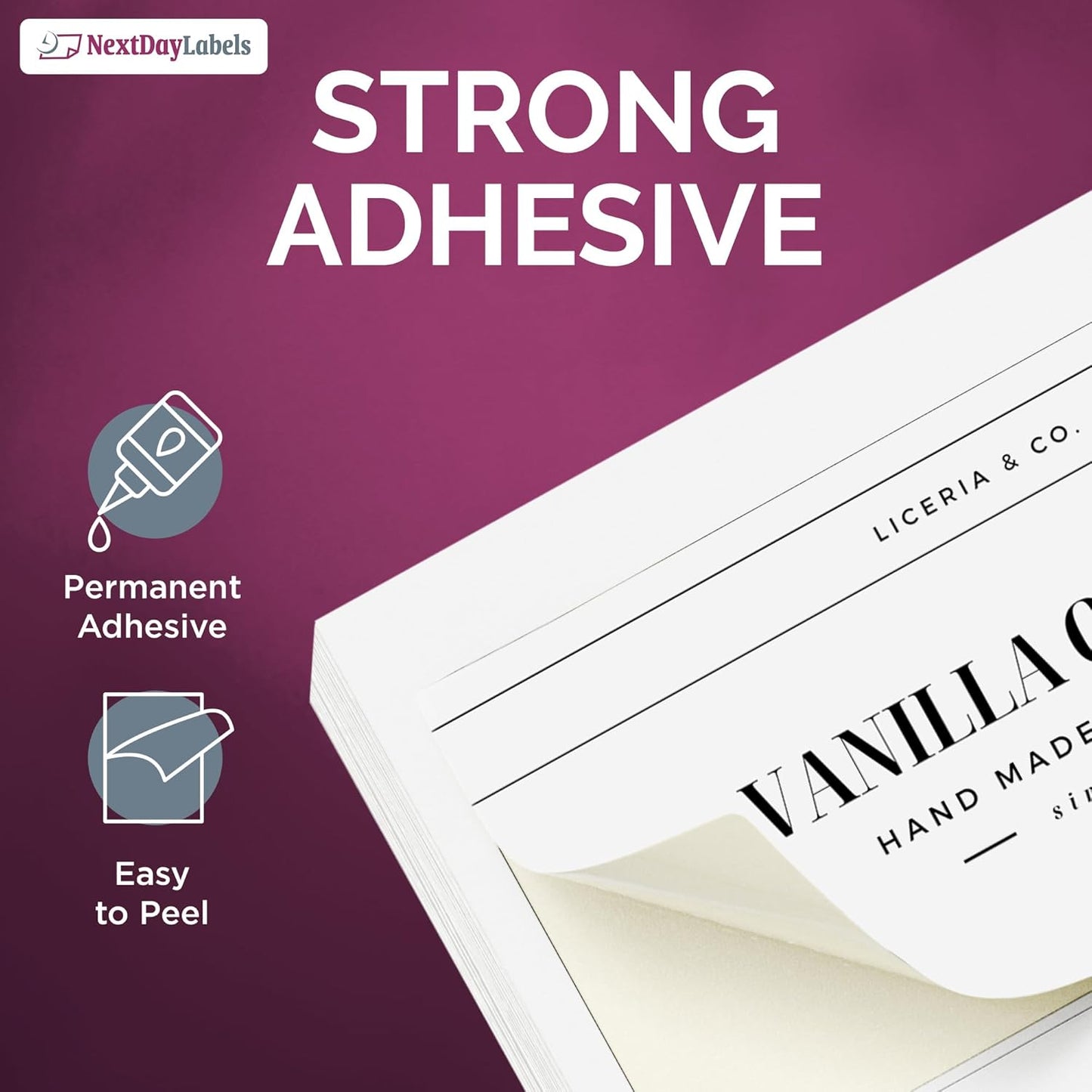 NextDayLabels – 4” x 2” Rectangular Sticker Labels for Printer - White Laser/Inkjet Printer Labels Return Address Labels Shipping Label Stickers (1000 Sheets, 10 Per Sheet, 10000 Labels)