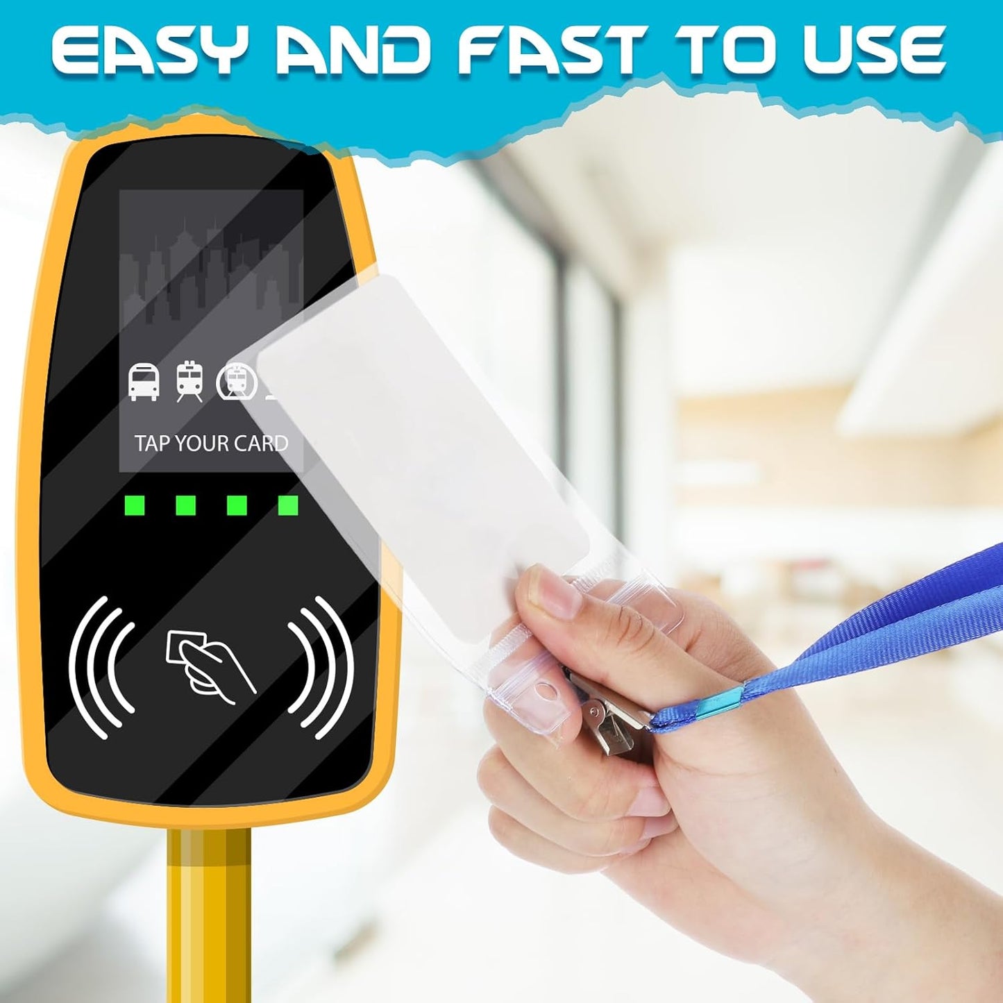 200 Pack Vertical ID Card Badge Holder Clear Plastic Sealable Waterproof Zip Name Tag for Work Office Nurse School