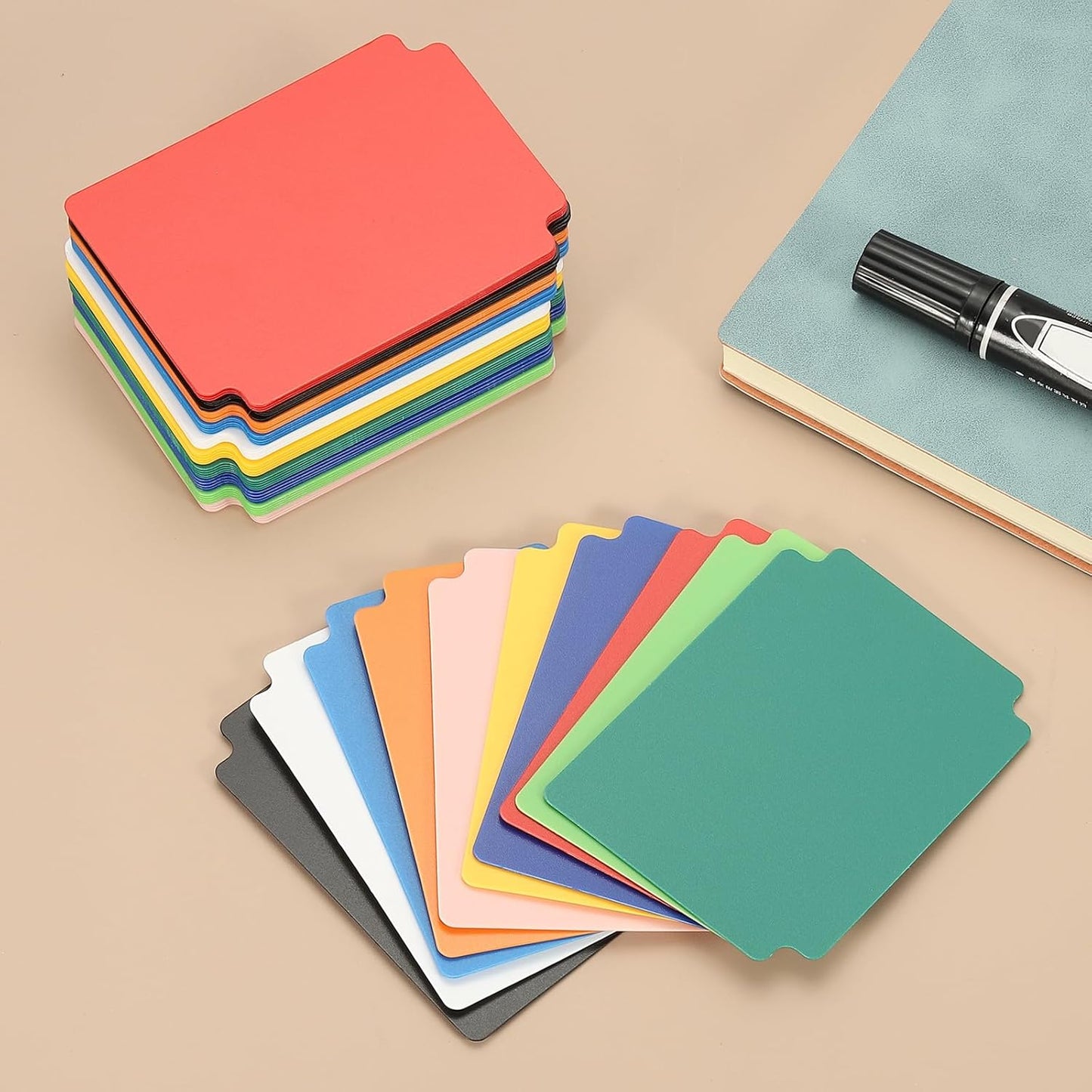 PATIKIL Trading Card Dividers, 50 Pcs Index Card Football Card Sorter Storage Boxes Organizer Tray Accessories for Sports Game Baseball Card, White