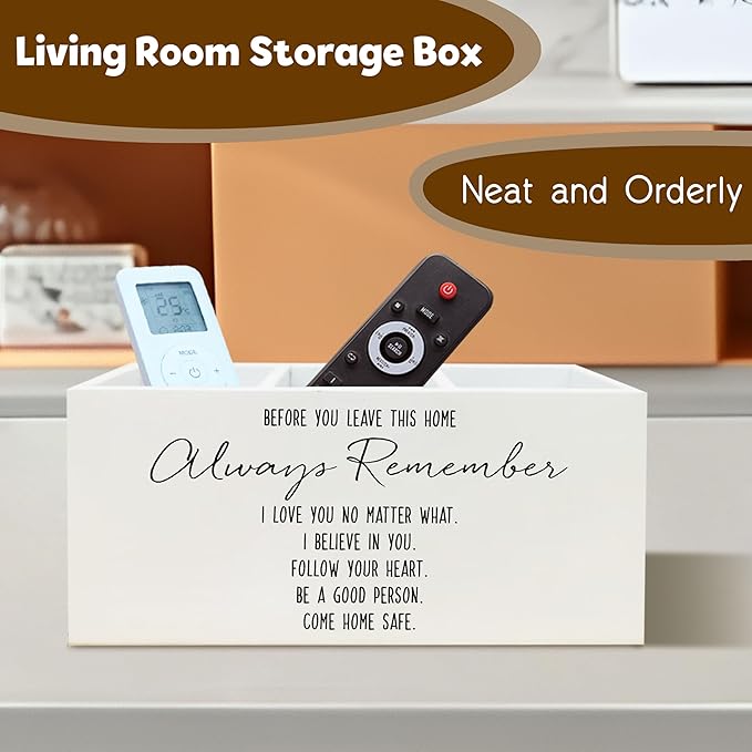 Before You Leave This Home Sign Pen Holder, Entryway Decor, Gifts for Families Loved Ones, Sentimental Family Love Quote Wooden Pencil Holder Organizer for Home Entryway Room Desk Accessories