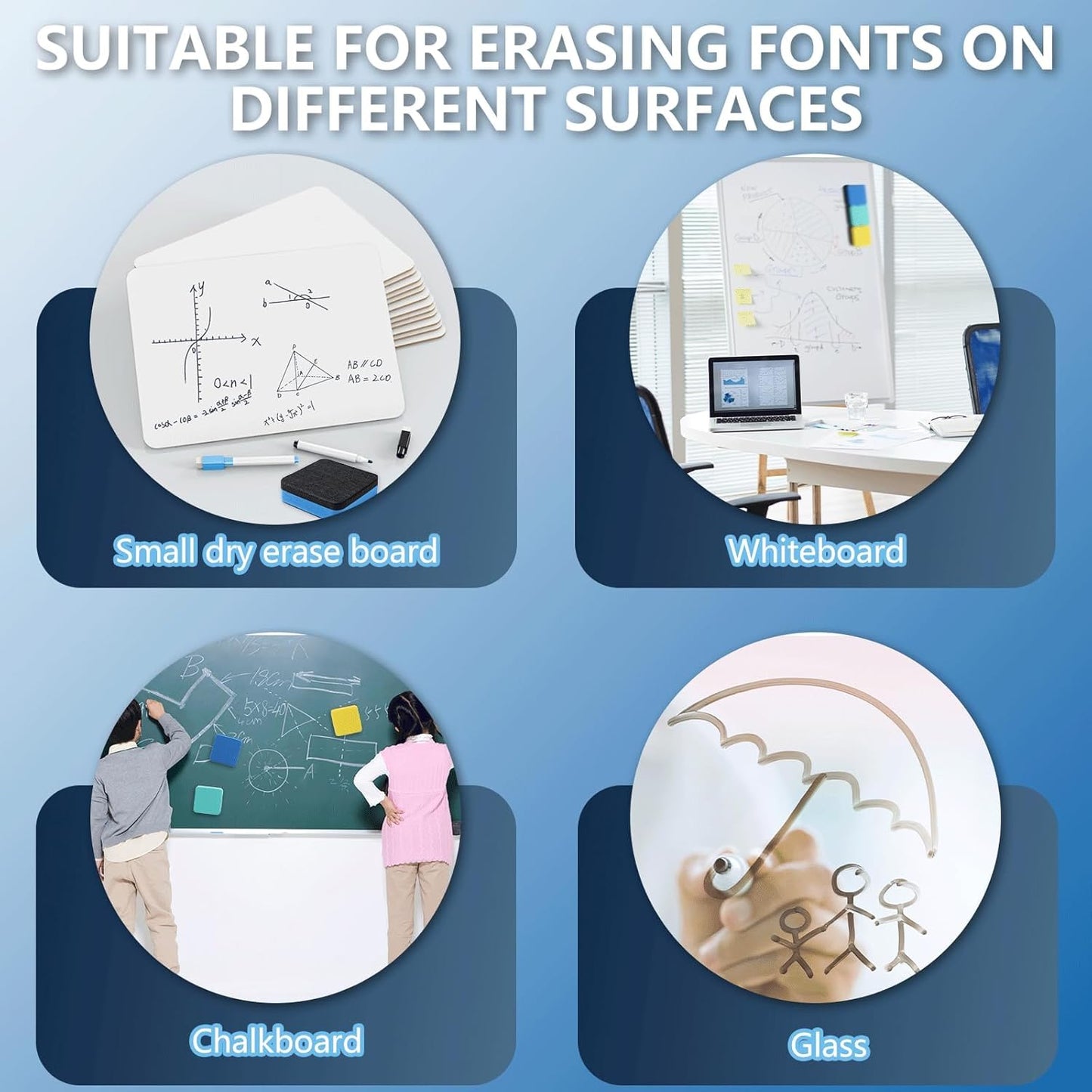 XKDOUS 12 Pack Dry Erase Eraser, Magnetic Whiteboard Eraser, Small White Board Eraser for Kids, Dry Erase Board Eraser, Mini Dry Erase Erasers Perfect for Classroom(4 Color, 2 x 2 Inch)