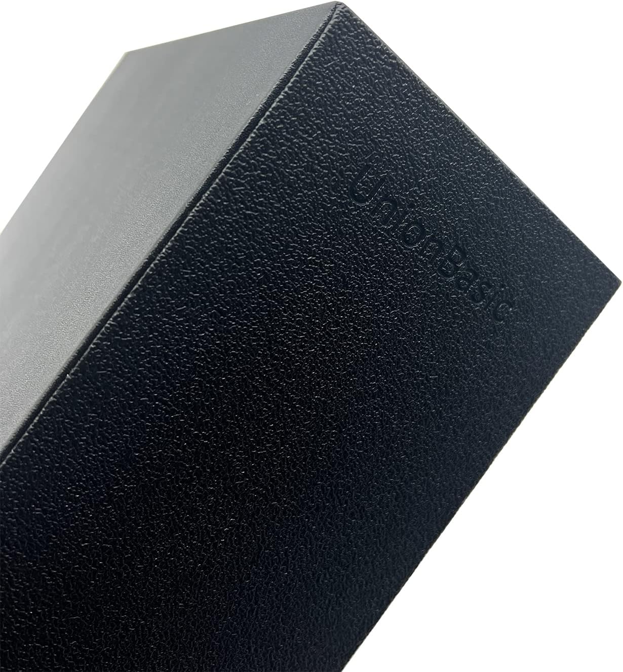 UnionBasic Magazine File Holder - Office Leatherette Desktop Document File Folder Journals Organizer Racks, Black, Set of 4