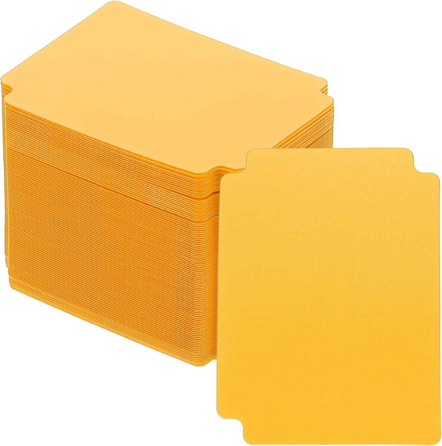 PATIKIL Trading Card Dividers, 100 Pcs Index Card Football Card Sorter Storage Boxes Organizer Tray Accessories for Sports Game Baseball Card, Yellow