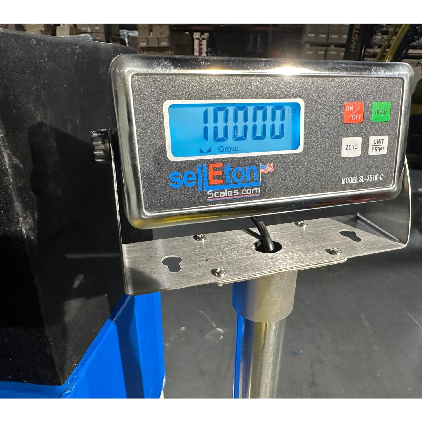 SellEton SL-5' x 4' (60" x 48") Non-NTEP Floor Scales, Accurate Pallet Scales with Smart Digital Indicator for Warehouse Shipping and Heavy Duty Industrial Weighing, 10.000 lb x 1 lb