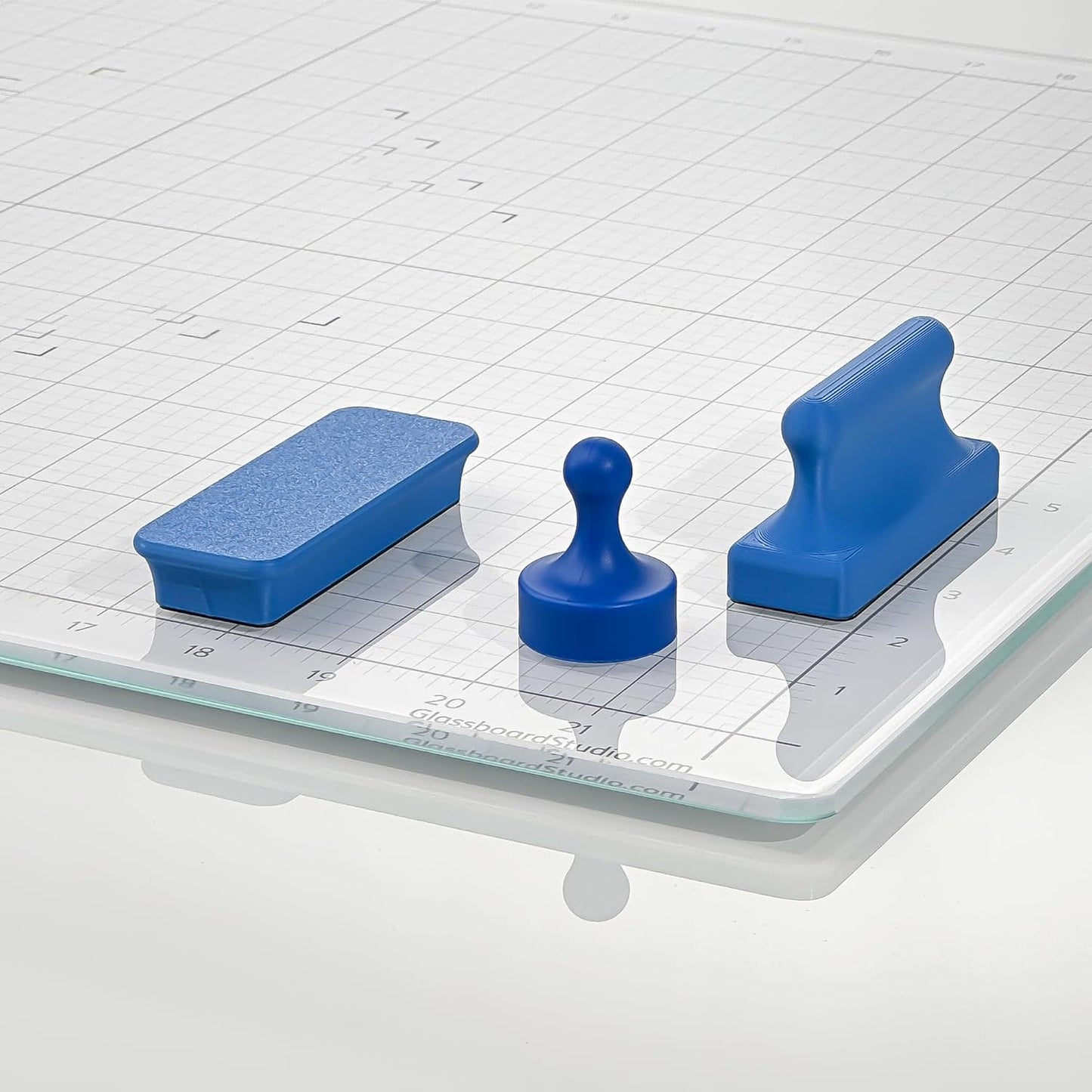 Glassboard Studio Mega Magnets - Neodymium - Heavy Duty, Colorful, Ergonomic, Ideal for Crafting, Quilting, and as Magnetic Knife Holders (12, Sunshine Yellow Bar)