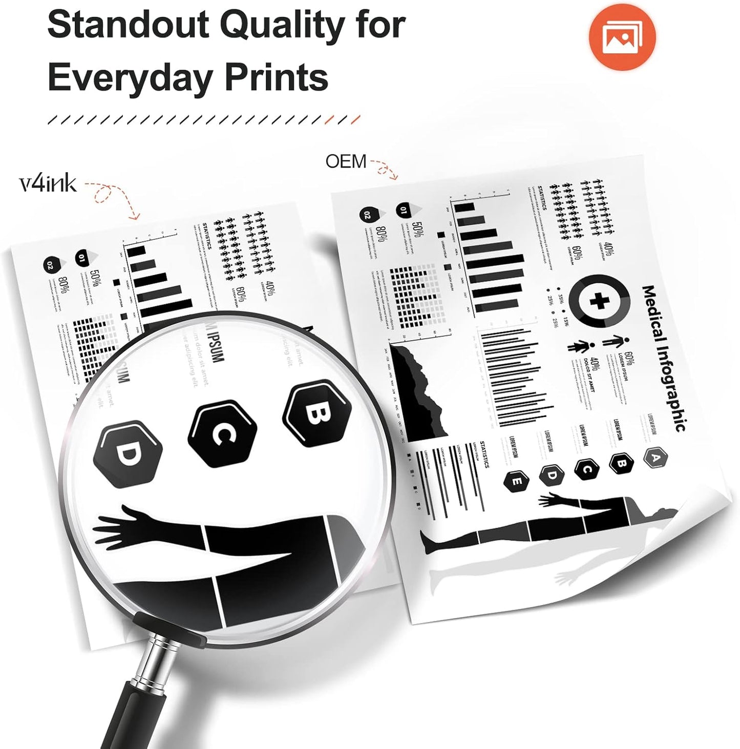 v4ink 58X CF258X High Yield Toner Cartridge Black (with Chip) Compatible Replacement for HP 58X 58A CF258X Toner for HP Pro M404dn M404n M404dw MFP M428fdw M428fdn M428dw M406dn M430f Printer, 2 Pack