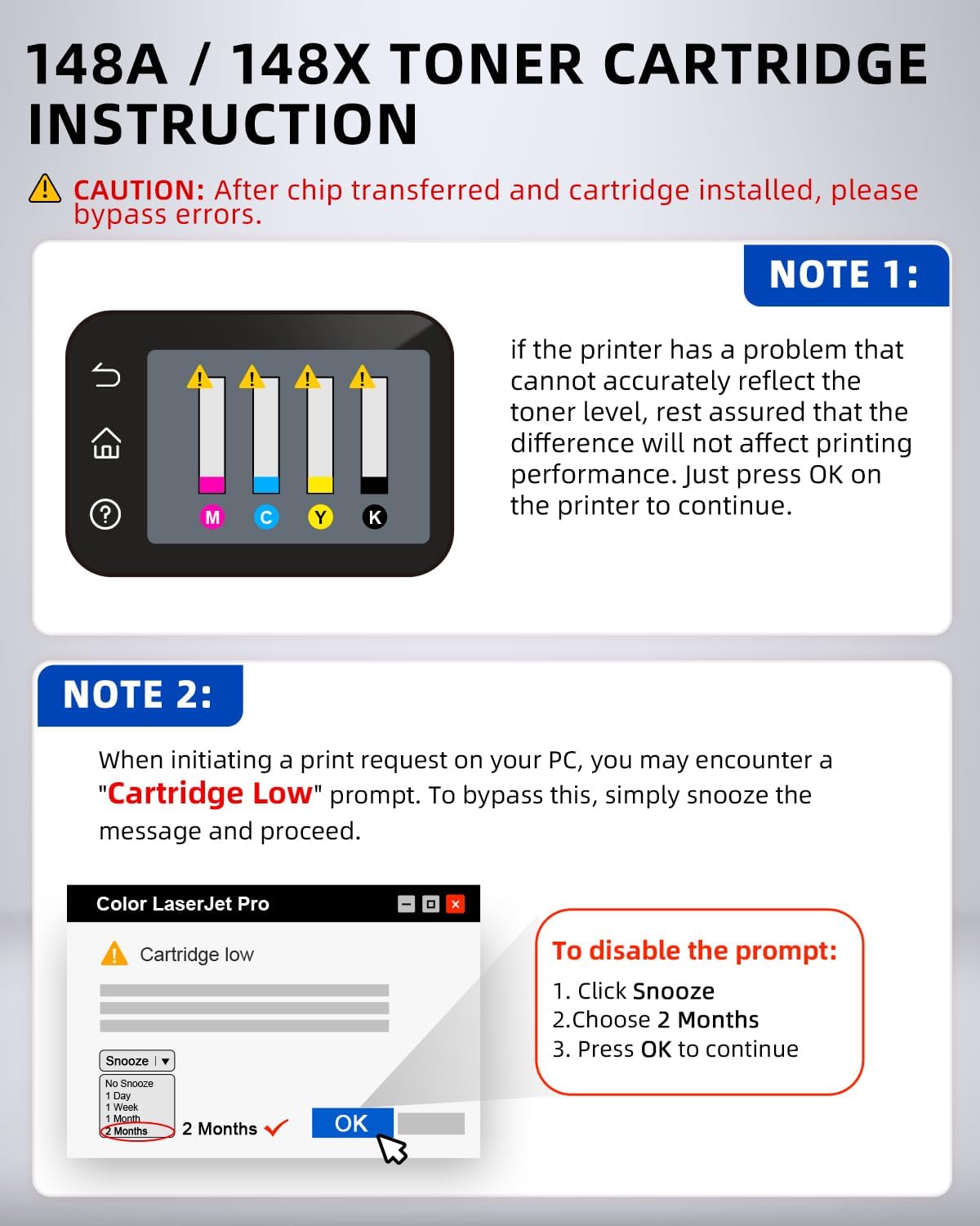Q-image 148X Toner Cartridge Black(with Chip) Toner Cartridge Compatible Replacement for 148X 148A W1480X W1480A for Laserjet Pro 4001dw 4001dn 4001n MFP 4101fdw 4101fdn Printer (1 Black)