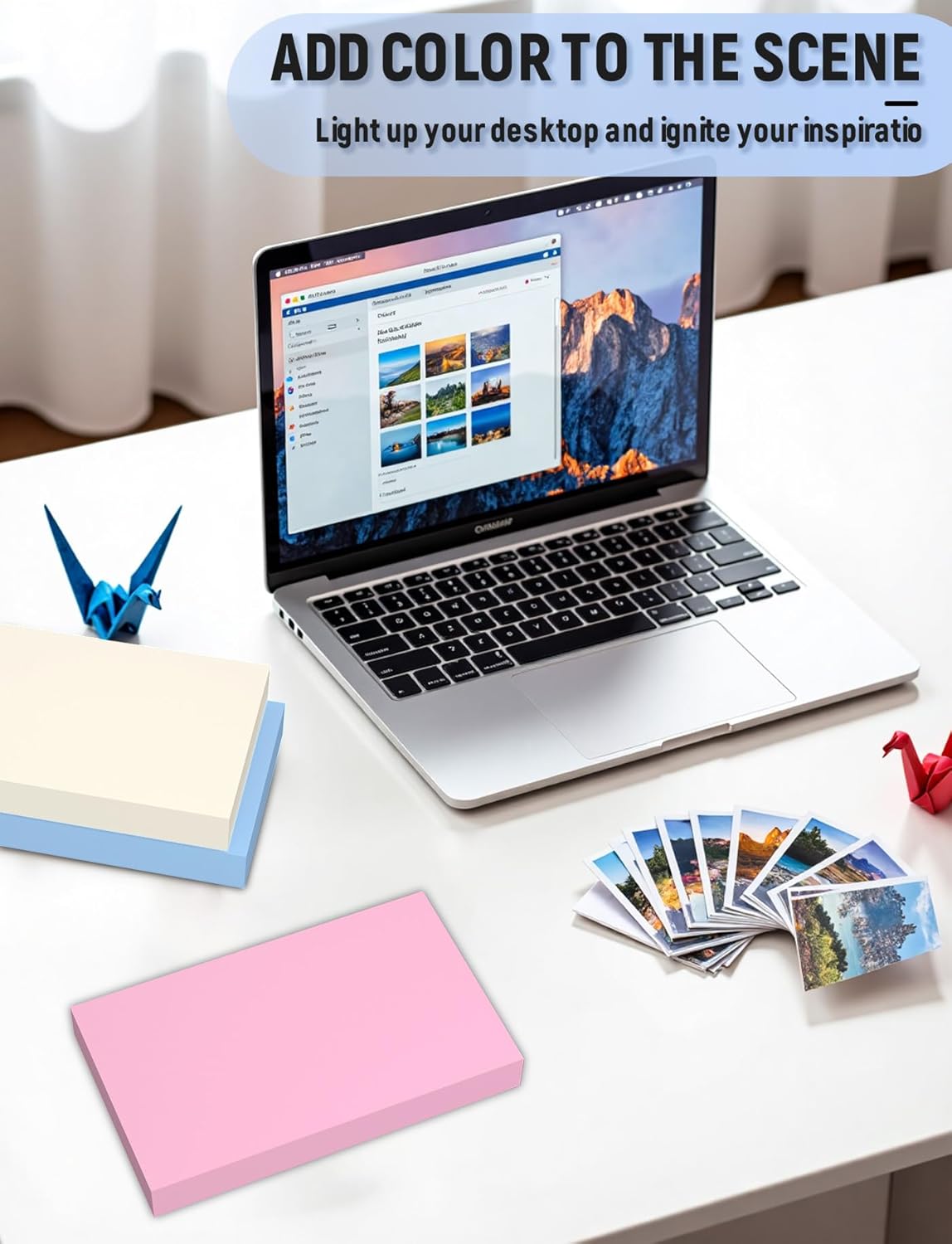 Colored Blank Index Cards 3x5, 600 Pcs 3x5 Index Cards, Double-Sided Blank Flash Cards, Heavy Bright Note Cards 3 x 5, 6 Colors Flashcards for Studying, Colored Notecards for Office, School, and Home