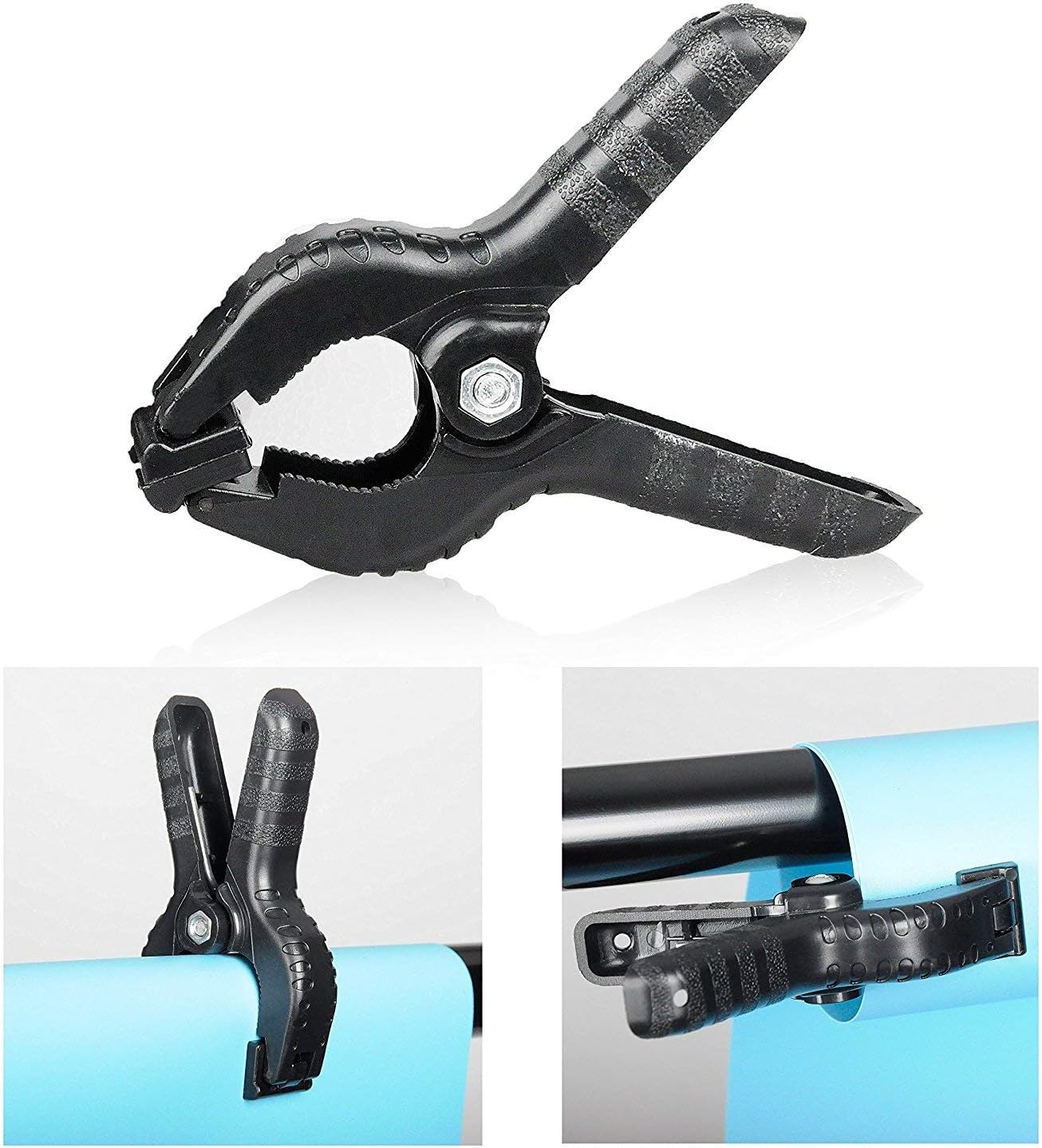 SLOW DOLPHIN 10 x 10Ft Photo Video Studio Heavy Duty Adjustable Muslin Backdrop Stand Background Support System Kit for Photography with Carrying Bag 8 Pcs Clip Clamps