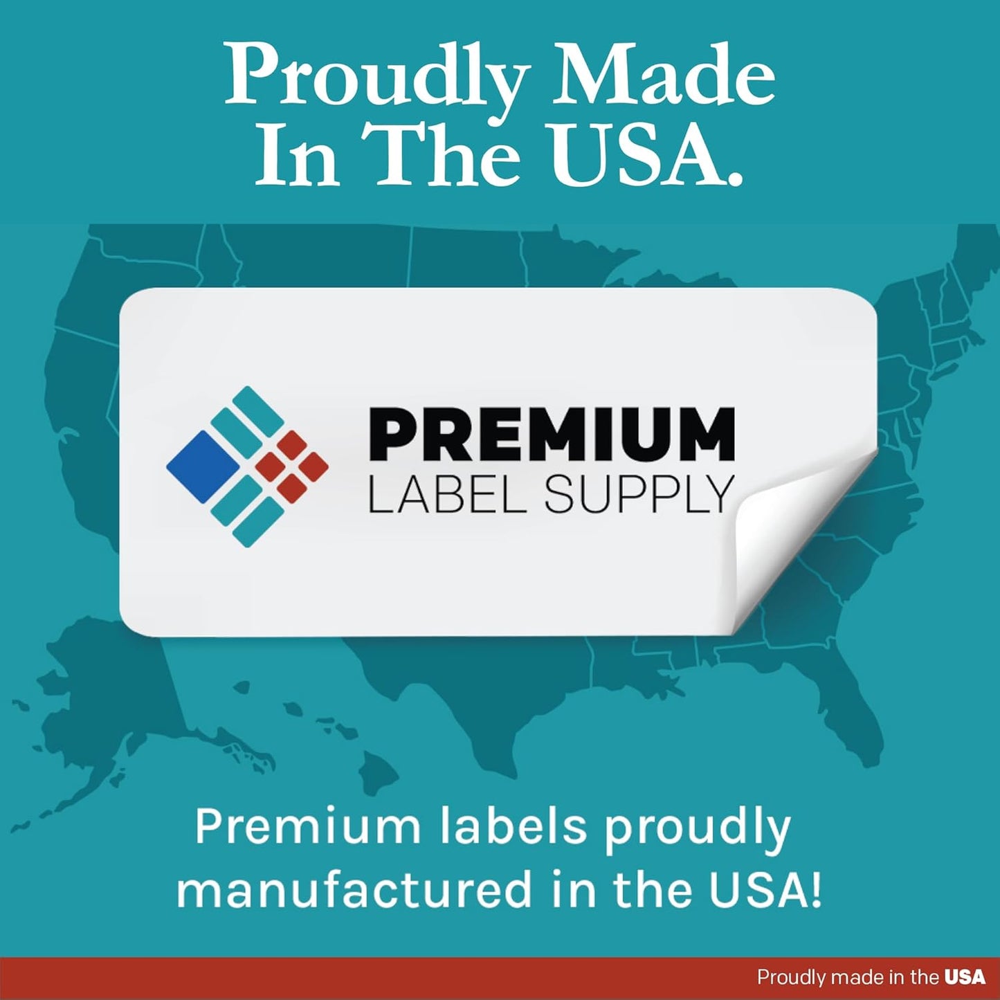 Premium Label Supply Waterproof White Return Address Sticker Labels – 1.75" x 0.5" – Inkjet Printers Only – (80 per Sheet), 10 Sheets - 800 Total Adhesive Labels