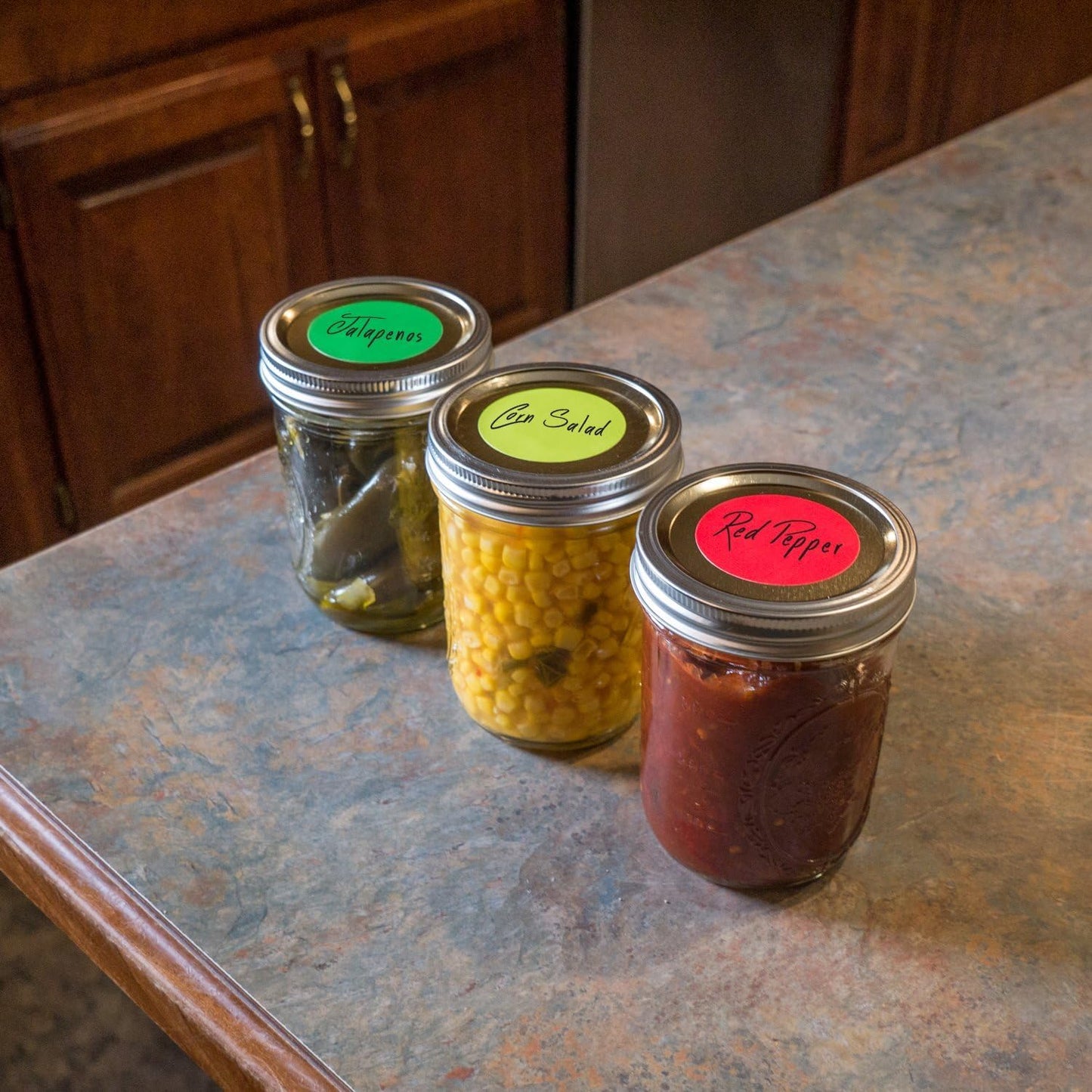 ChromaLabel 2 Inch Circle Sticker Labels, Easy to Write On Round Colored Stickers, Permanent Adhesive Labels - 500 Sticky Dots per Roll, Green Stickers - Case of 5