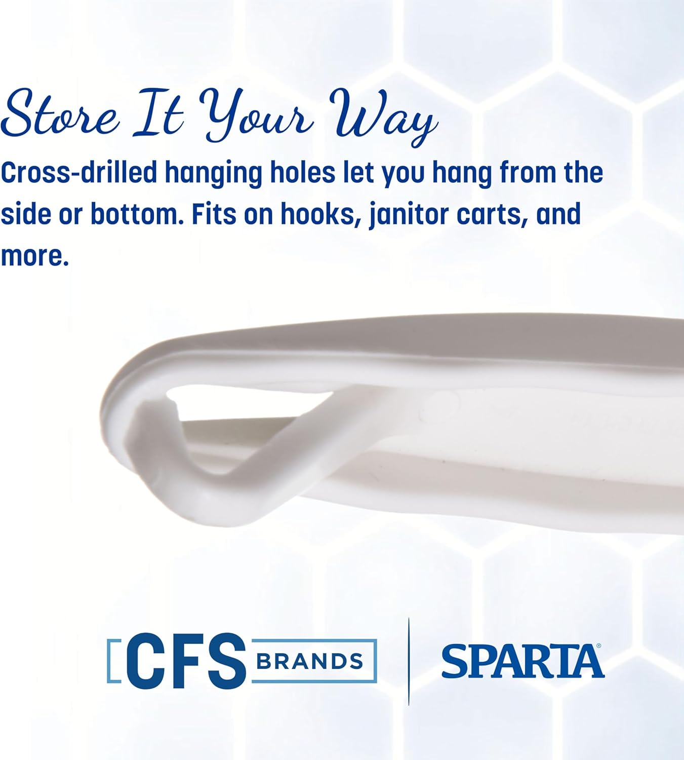 SPARTA Flo-Pac Nylon Grout Brush with Nylon Bristles for Floors, 8 Inches, White, (Pack of 24)