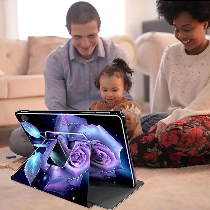 for Fire HD 10 Tablet Case 11th Generation 2021 and Amazon Fire HD10 Plus Case 10.1", 360 Degree Rotating Stand Smart Protective Case,for Fire HD 10 2021 Tablet,Tree Sunset